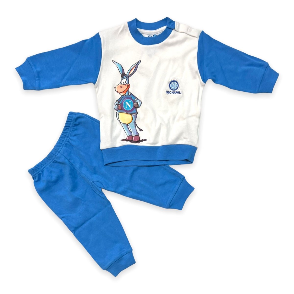 SSC Napoli Pyjama aus warmer Baumwolle