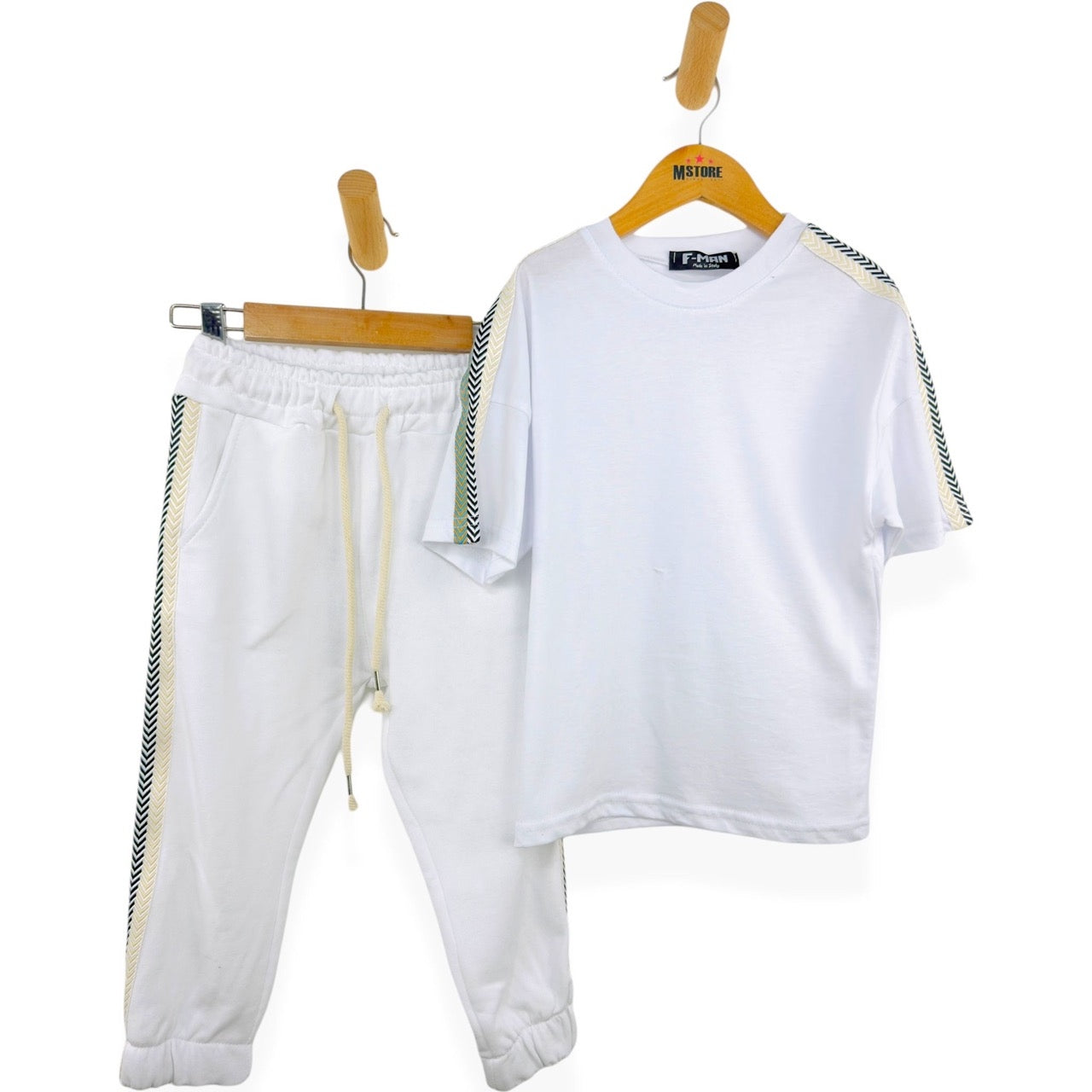 Trainingshose aus Baumwolle mit Applikation