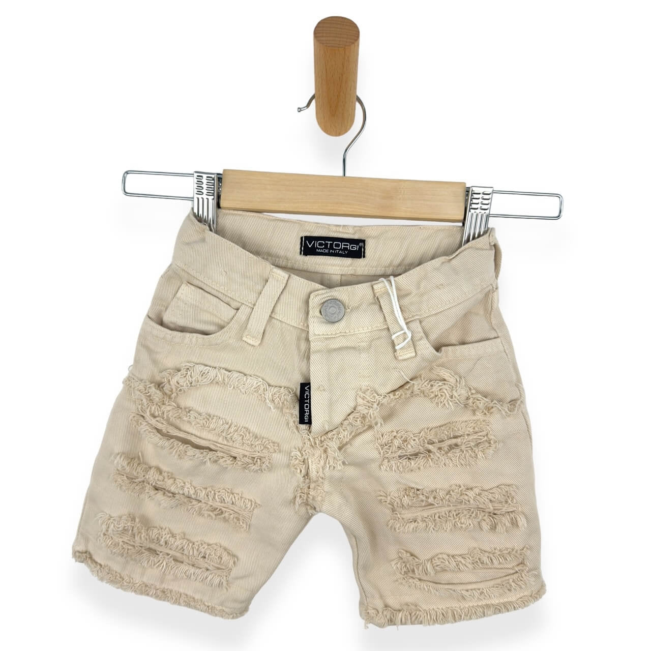 Neugeborene Jeans-Bermudashorts