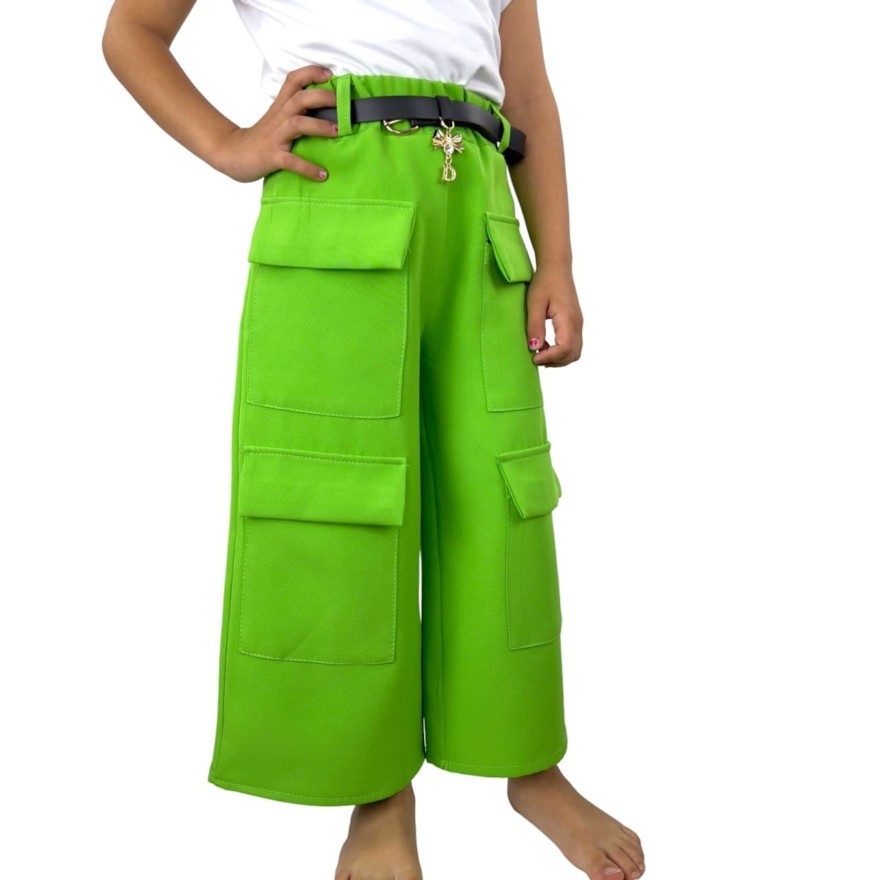 Palazzo-Hose mit Taschen