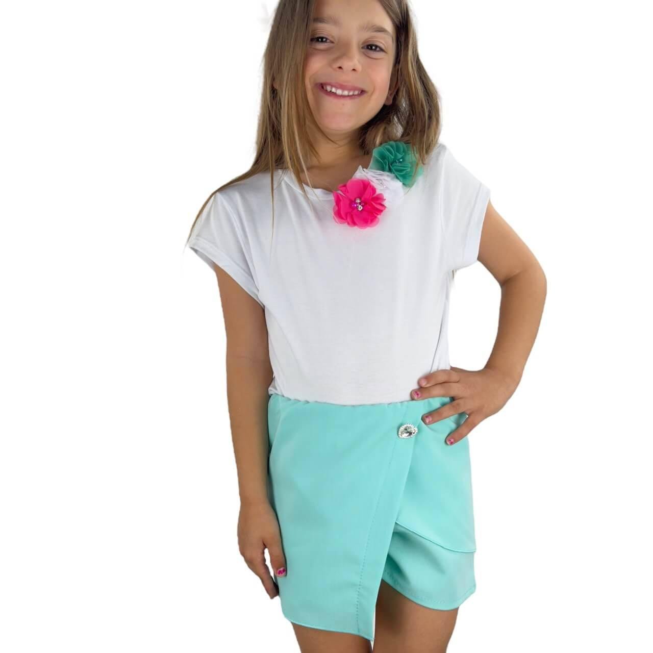 Shorts Fake-Rock für Mädchen