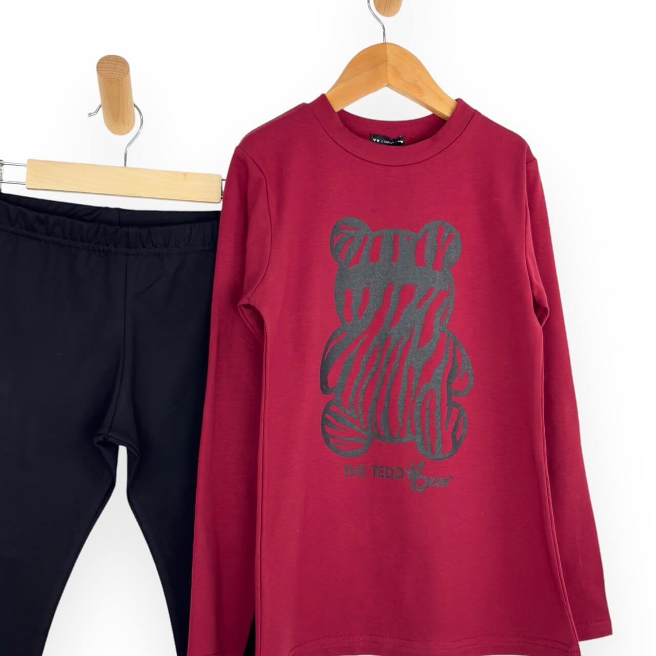 Warmes Baby-Mädchen-Outfit aus Baumwolle