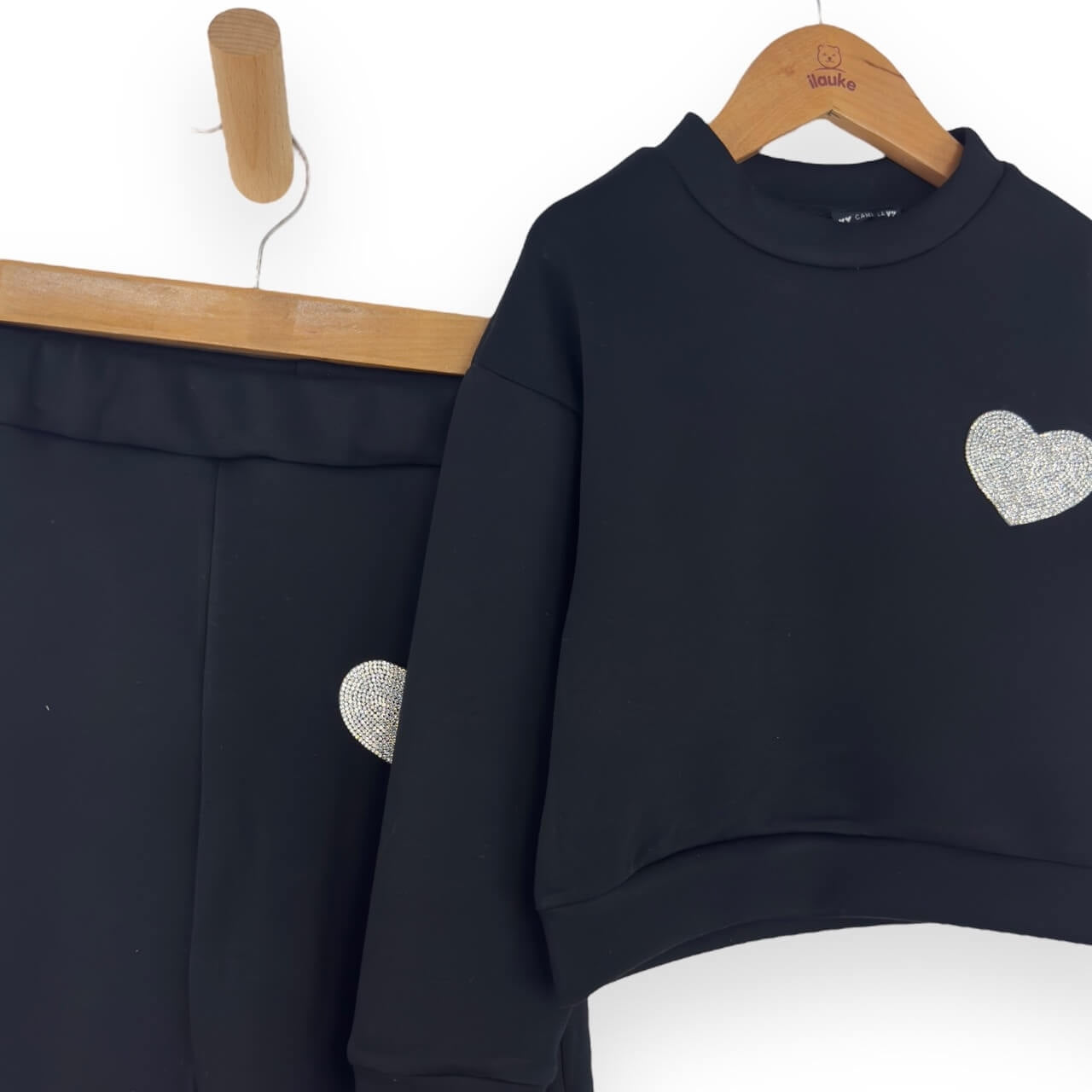 Baby Mädchen Palazzo Über-Jumpsuit mit Applikation