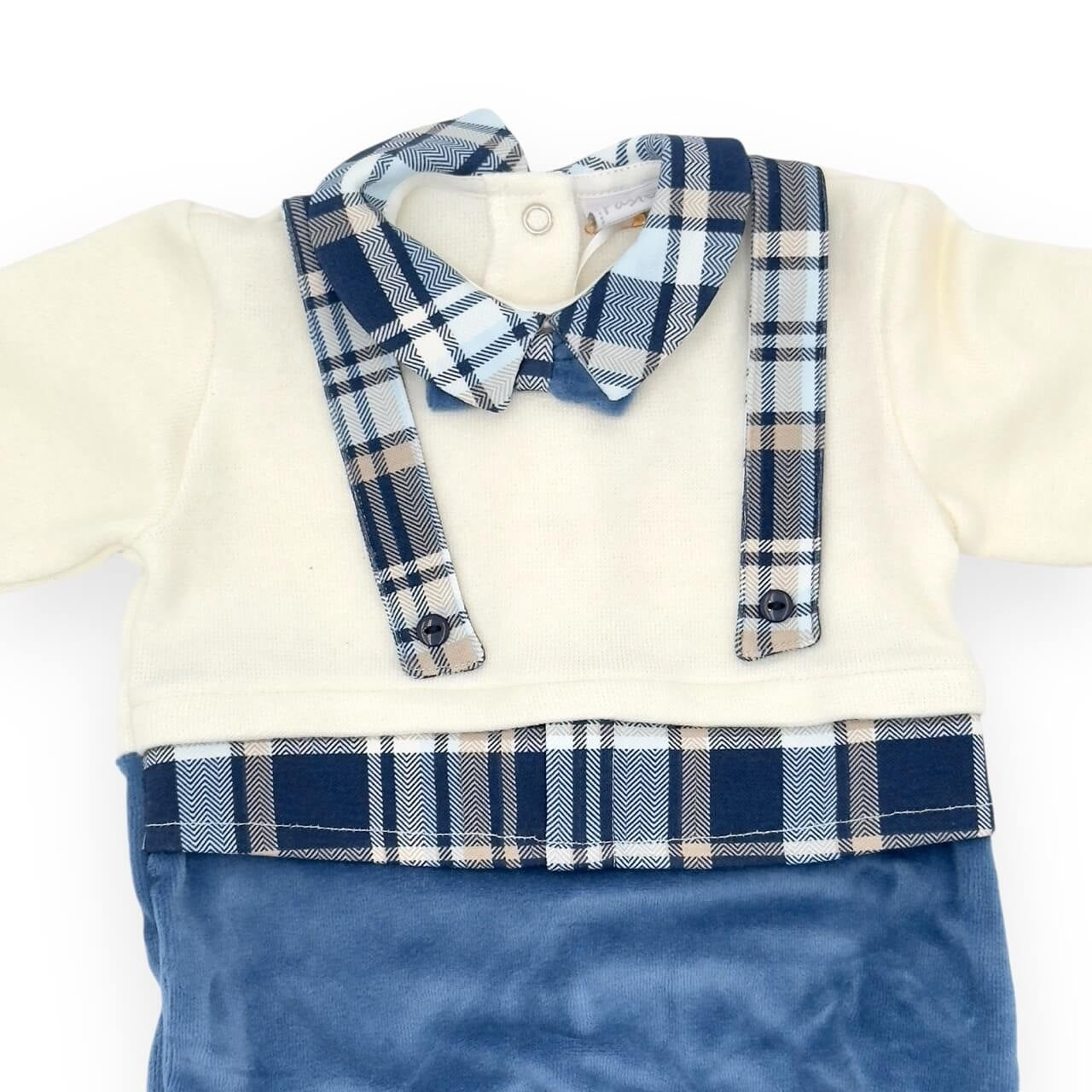 Pastellfarbener Chenille-Strampler