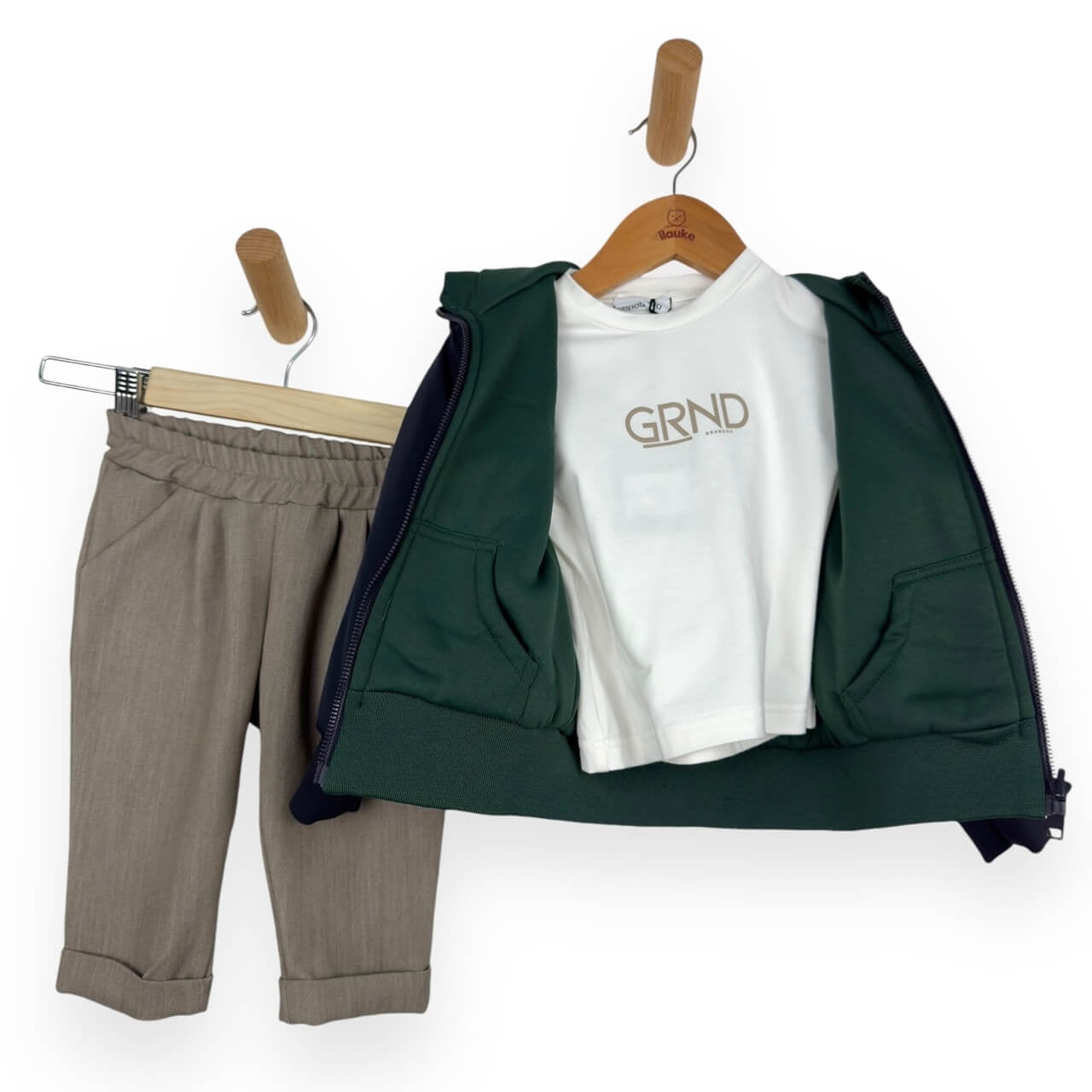 Neugeborenes komplett mit Doubleface-Jacke