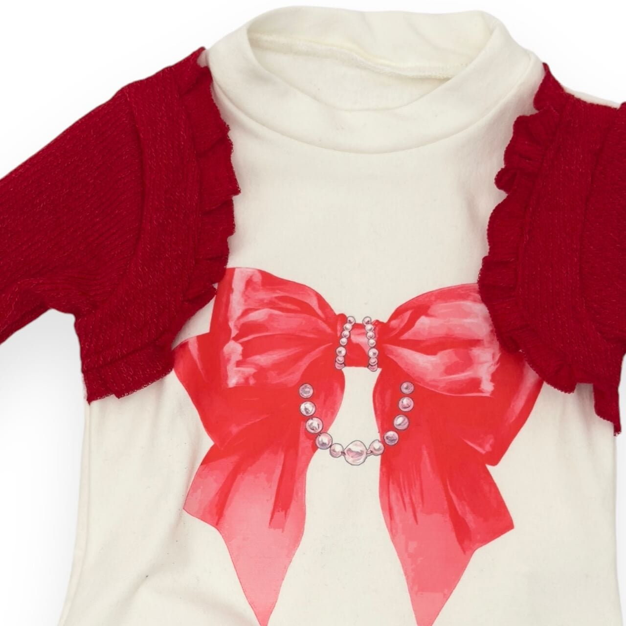 Warmes Baby-Mädchen-Outfit aus Baumwolle