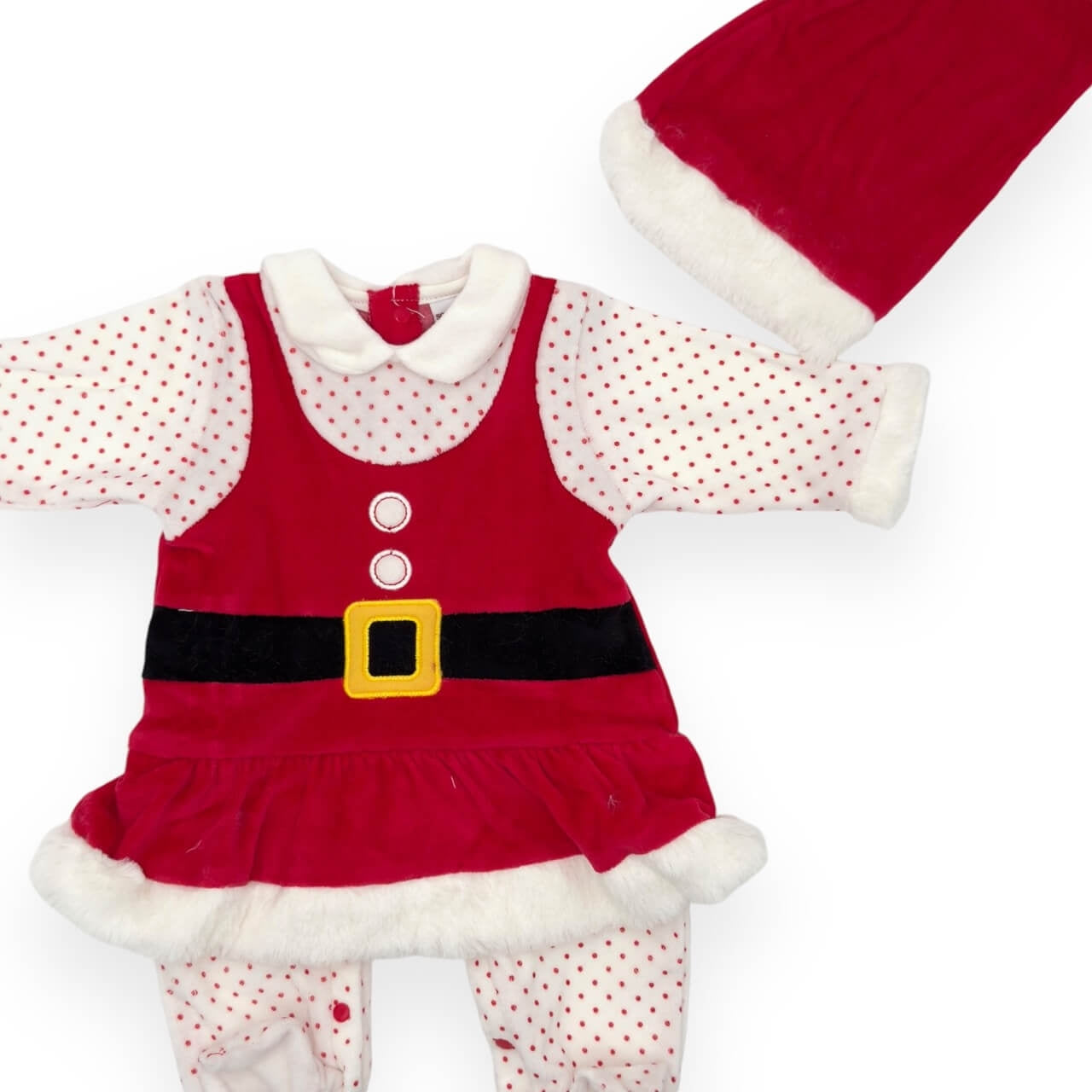 Weihnachts-Chenille-Strampelanzug für Neugeborene