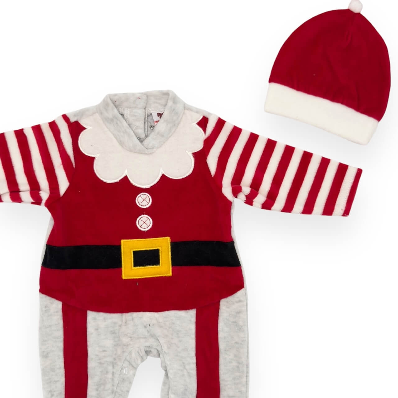 Weihnachts-Chenille-Strampelanzug für Neugeborene