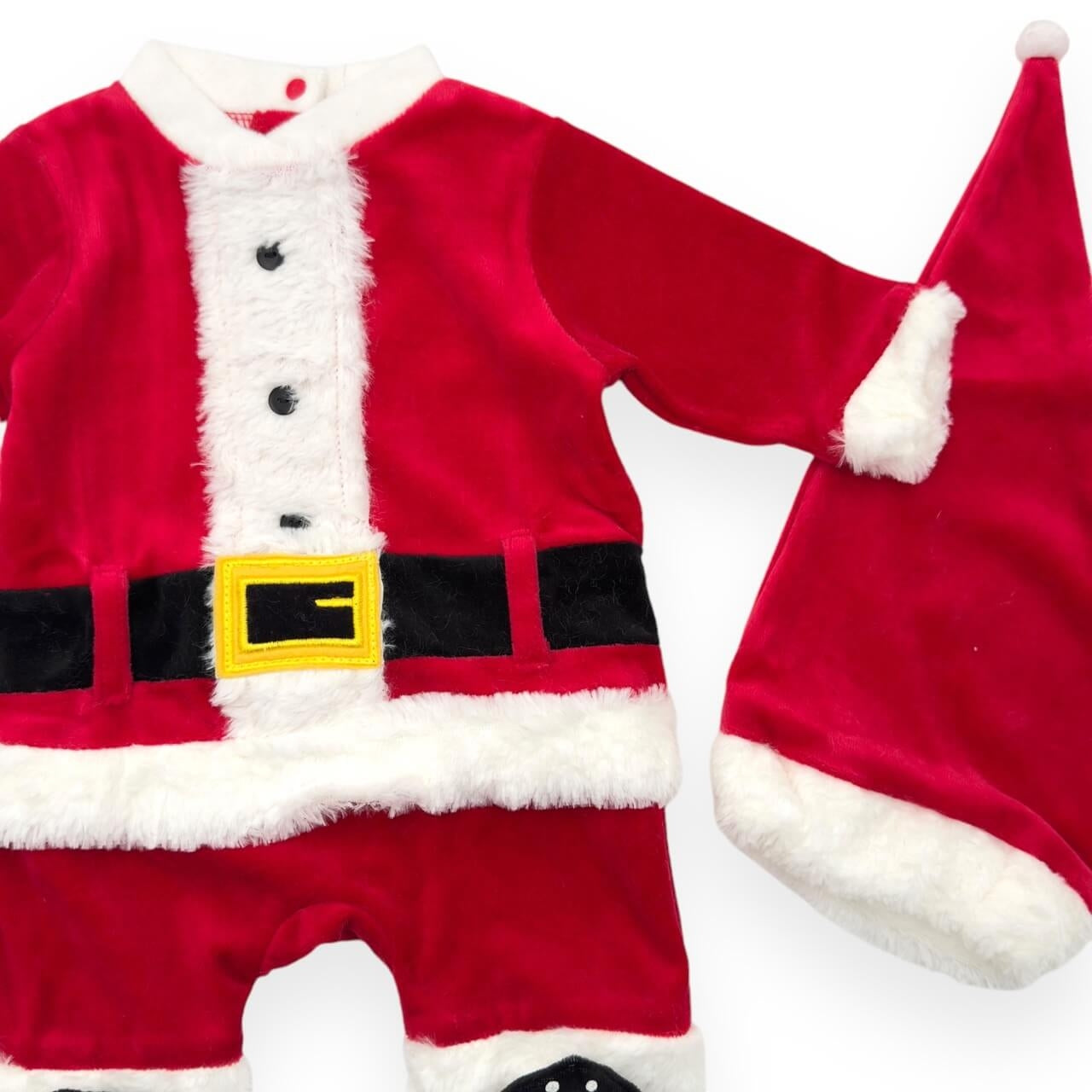 Weihnachts-Chenille-Strampelanzug für Neugeborene