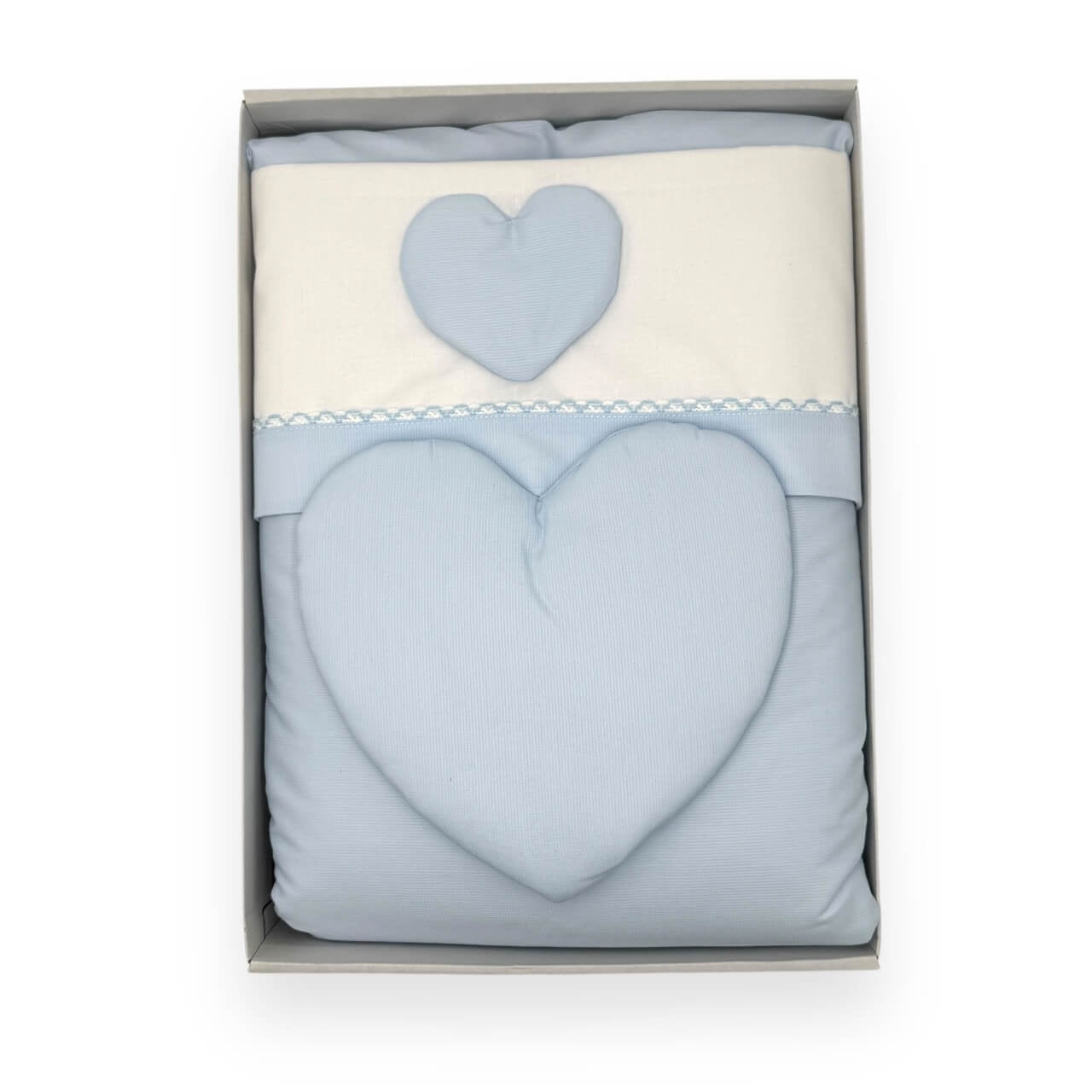 Komplettes Bettwäscheset + abnehmbare Bettdecke + Kinderwagen-Kissenbezug