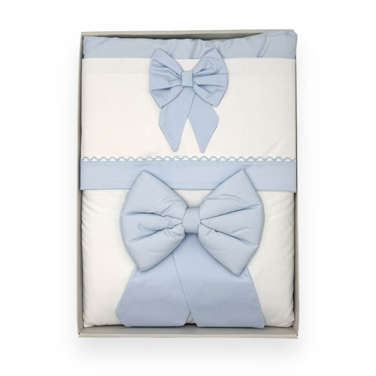 Komplettes Bettwäscheset + abnehmbare Bettdecke + Kinderwagen-Kissenbezug