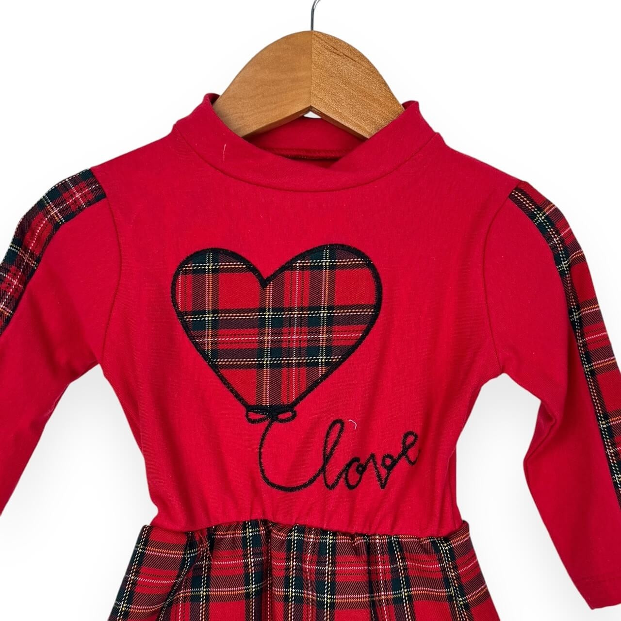 Warmes schottisches Baumwollkleid