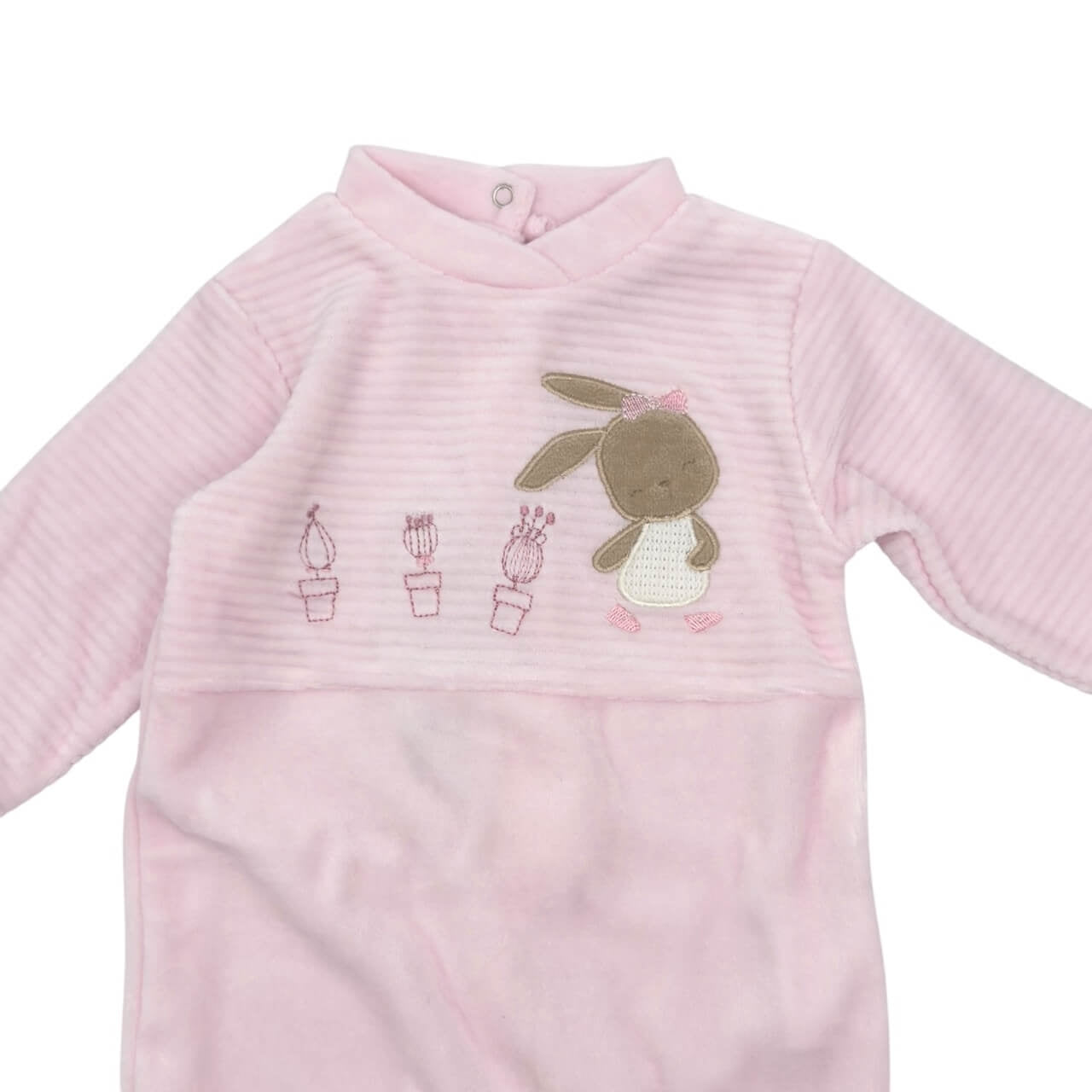 Pastellfarbener Chenille-Strampler
