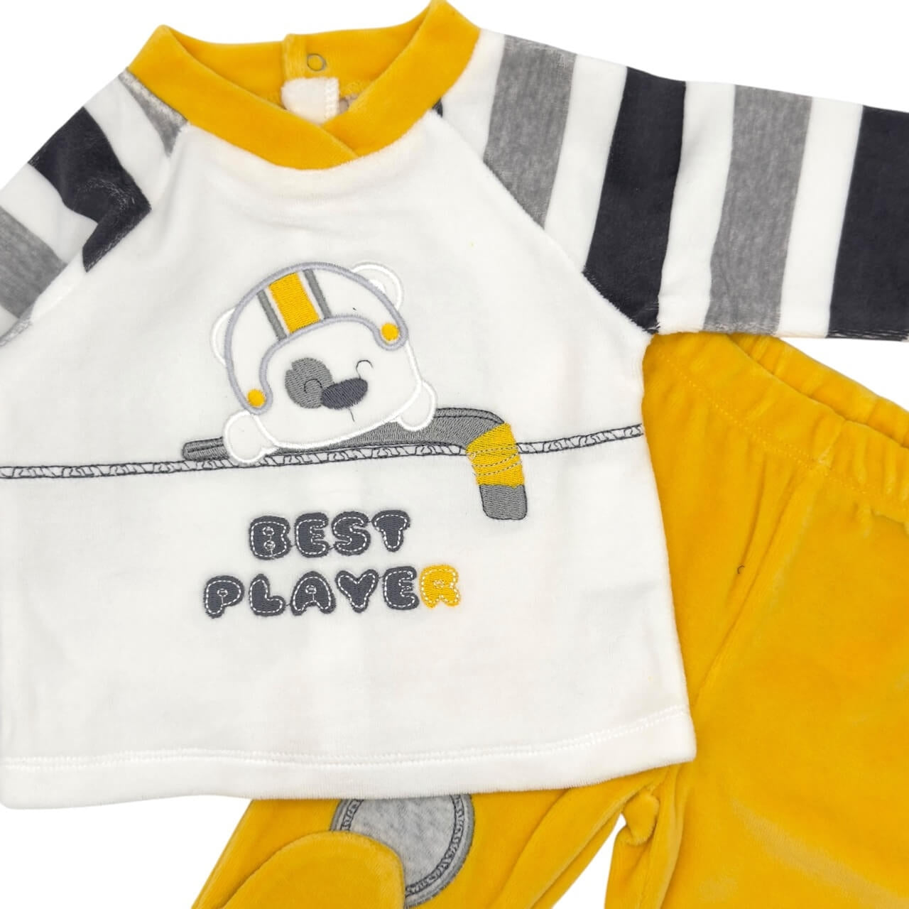 2-teiliger Pastell-Chenille-Onesie