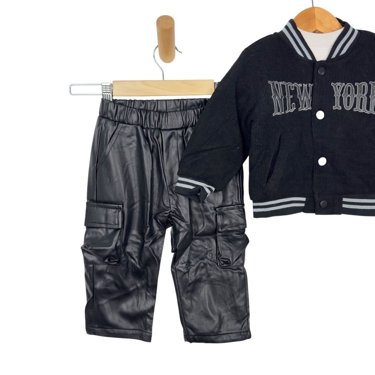 3-teiliges Baby-Outfit mit Jacke