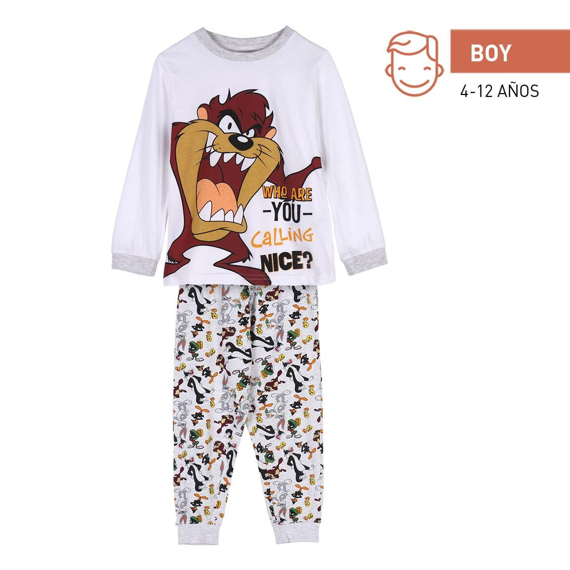 Langärmliger Pyjama für Kinder – Taz (Looney Tunes)