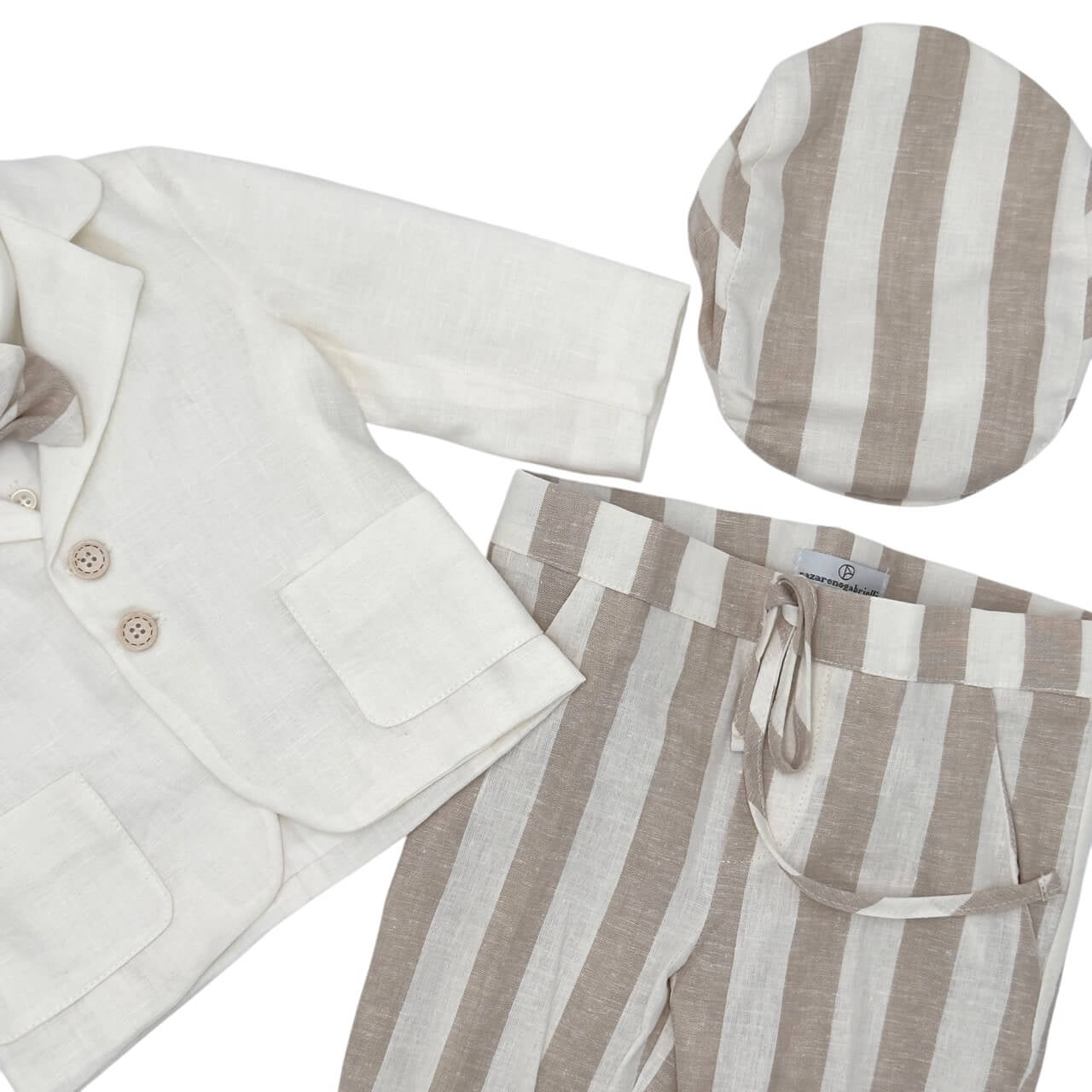 Neugeborenen Leinenkleid