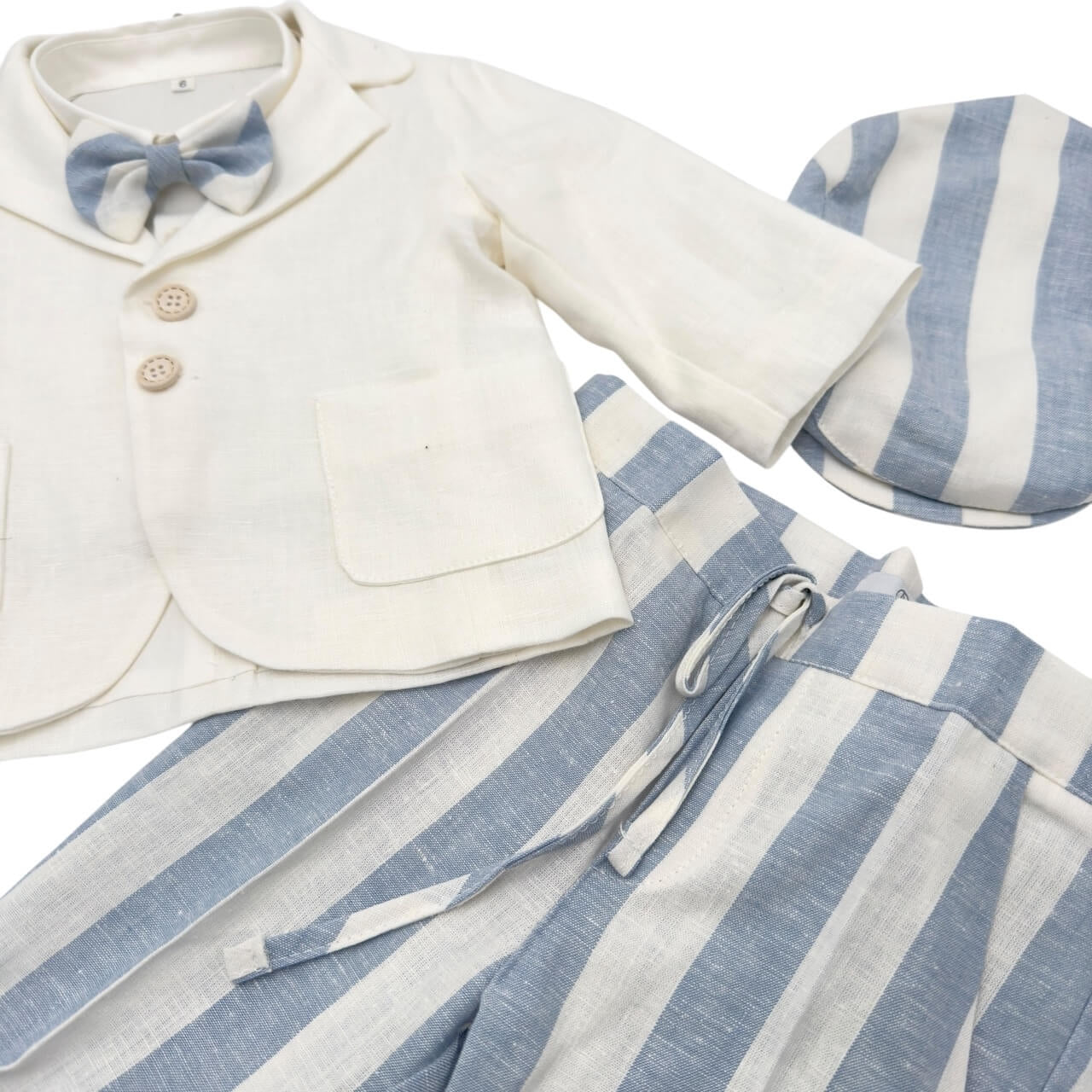 Neugeborenen Leinenkleid