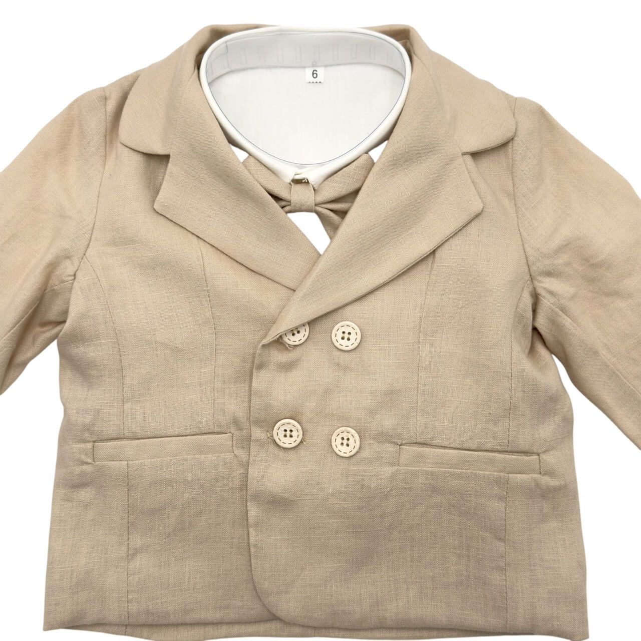 Neugeborenen Leinenkleid