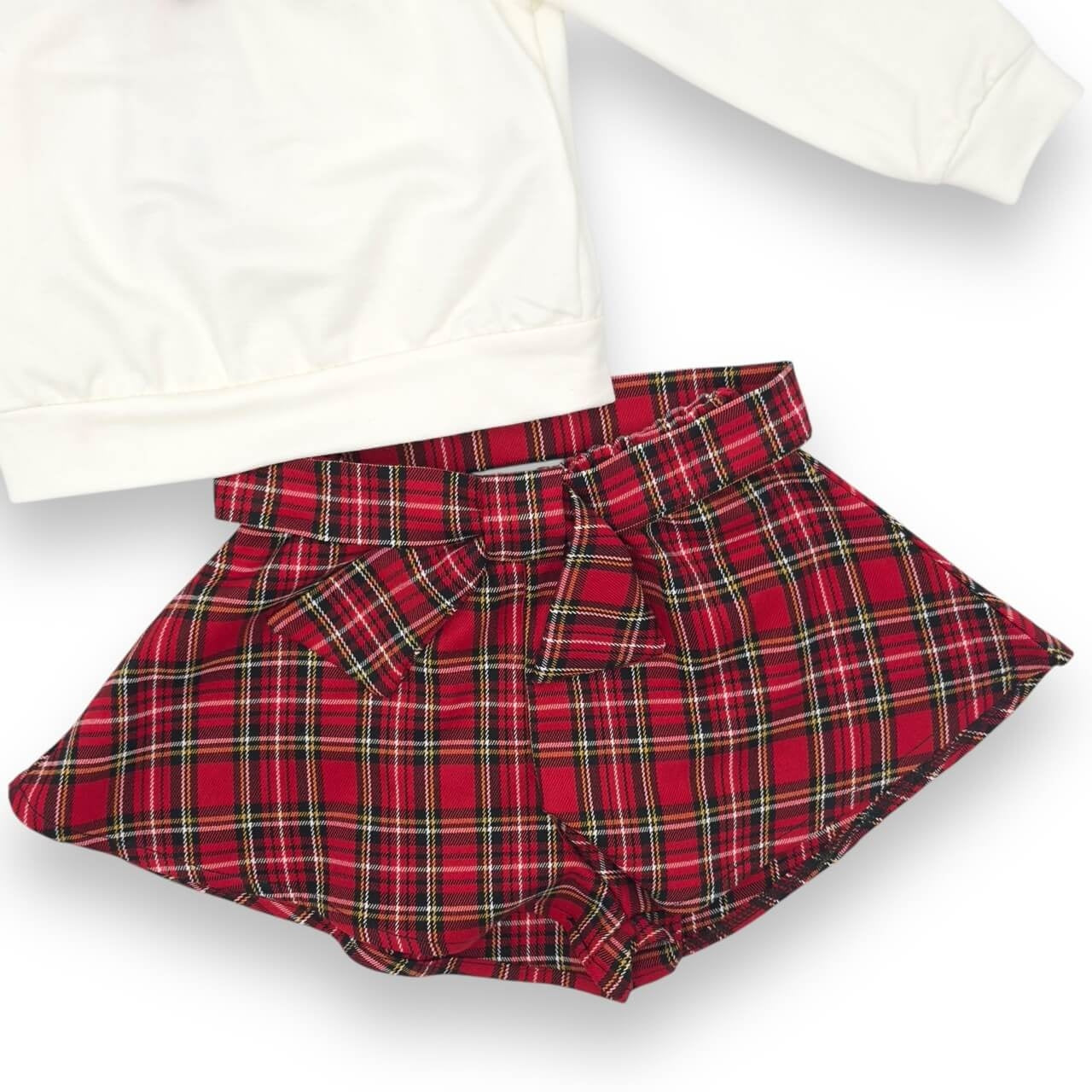 Warmes Baby-Mädchen-Outfit aus Baumwolle