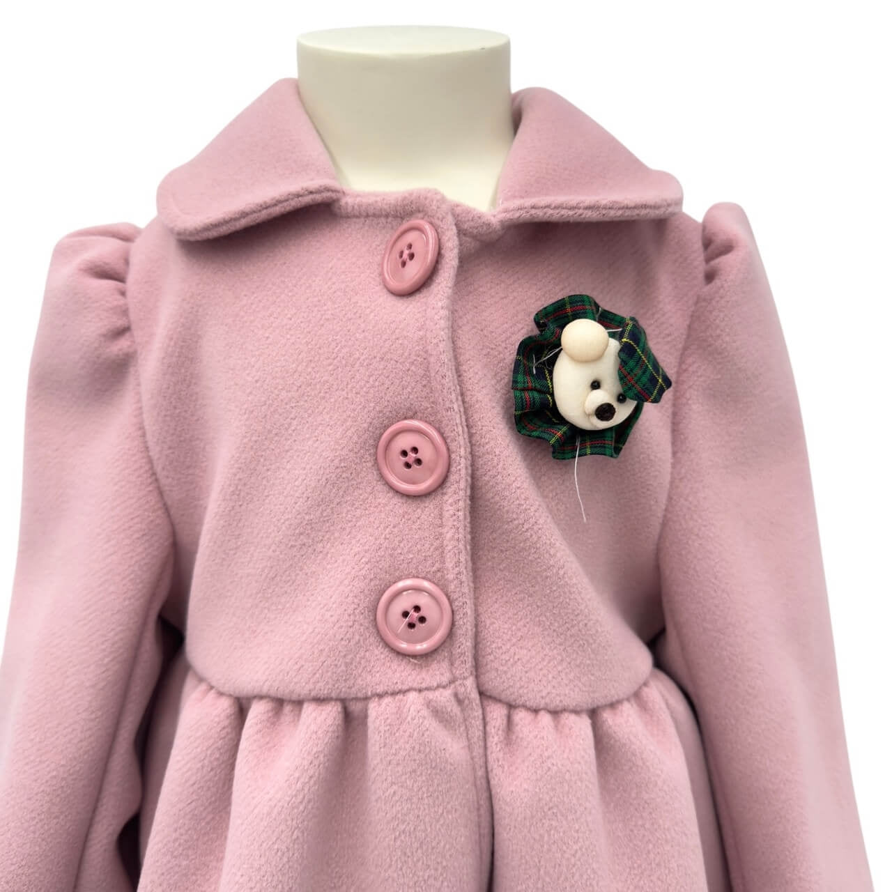 Stoffmantel mit Tartan-Applikation - DFY