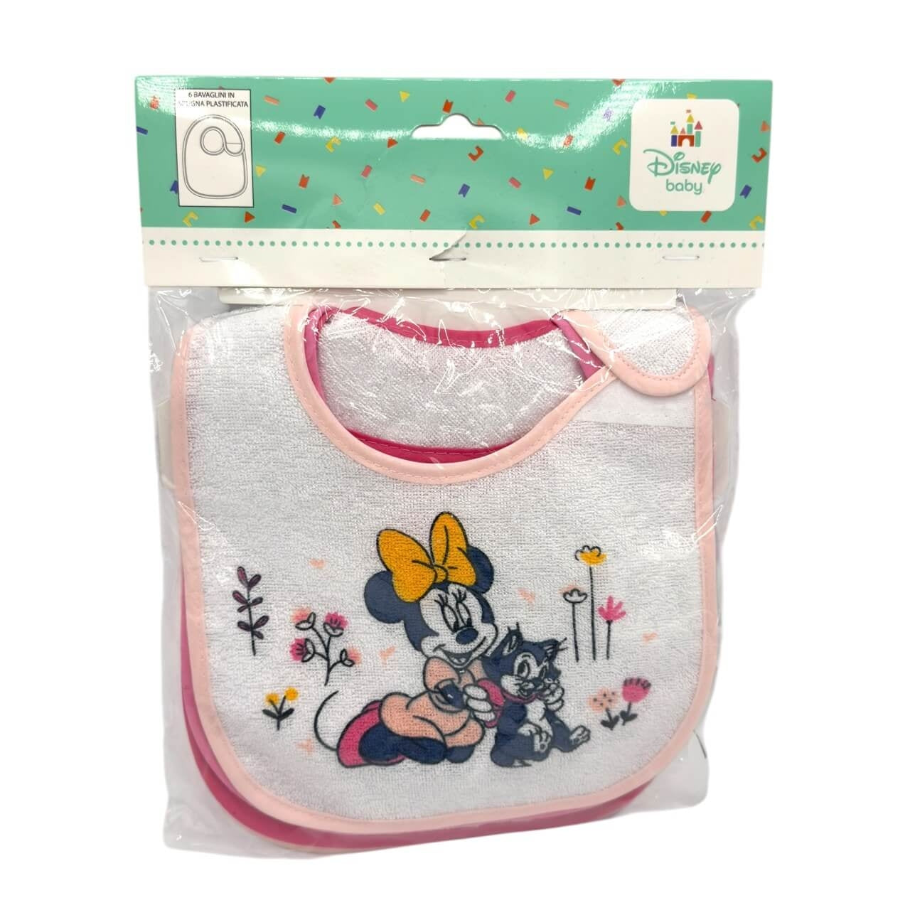 6 Minnie Disney Lätzchen mit Tränen laminiert