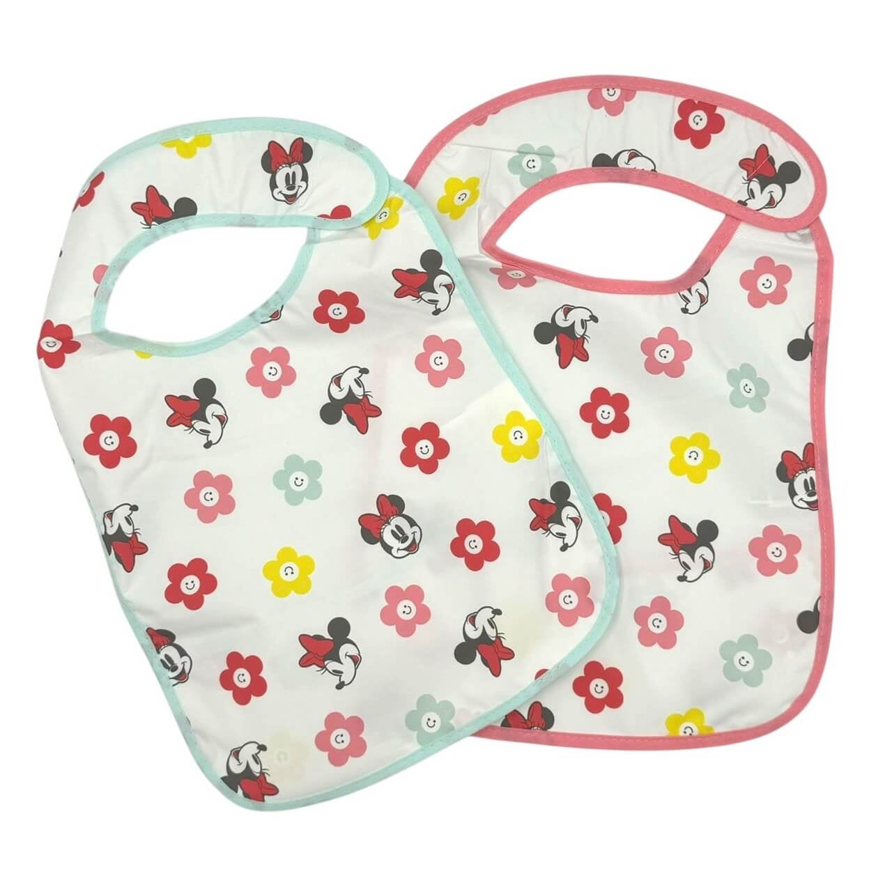 2 Minnie Disney Lätzchen mit Tränen laminiert