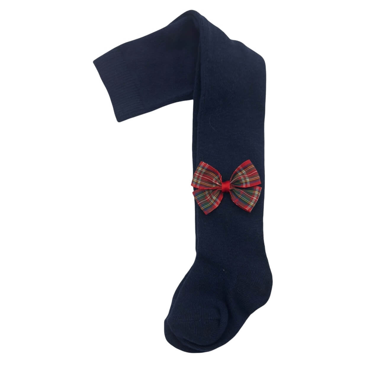 Einfarbige Strumpfhose mit Schleife für Babys