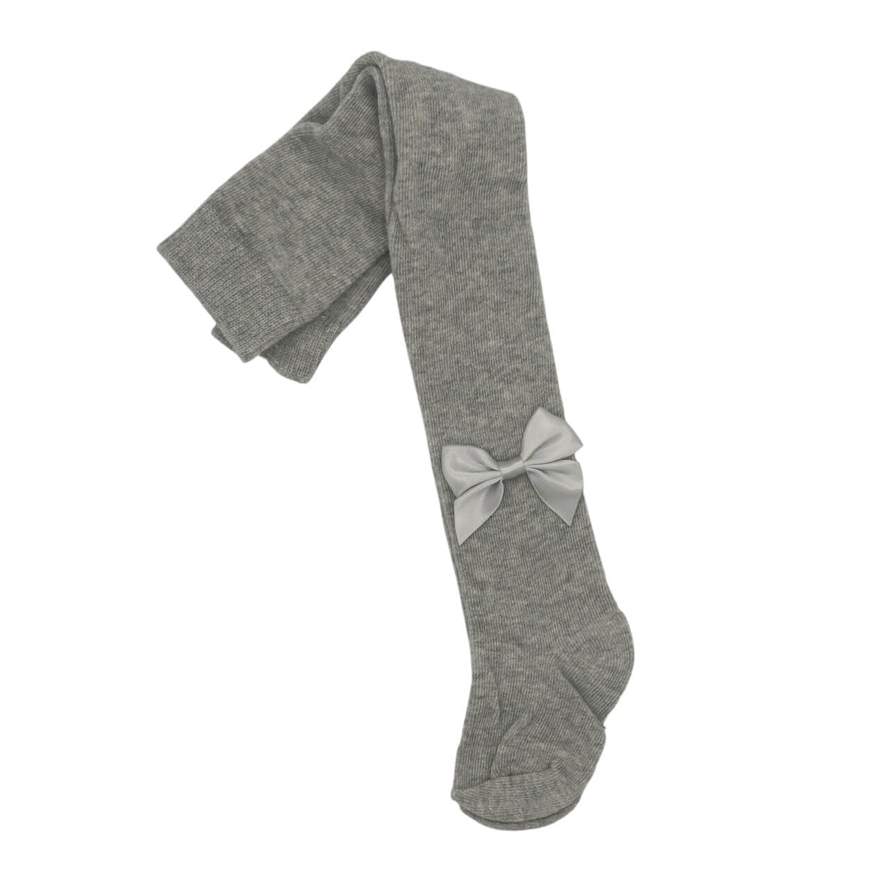 Einfarbige Strumpfhose mit Schleife für Babys