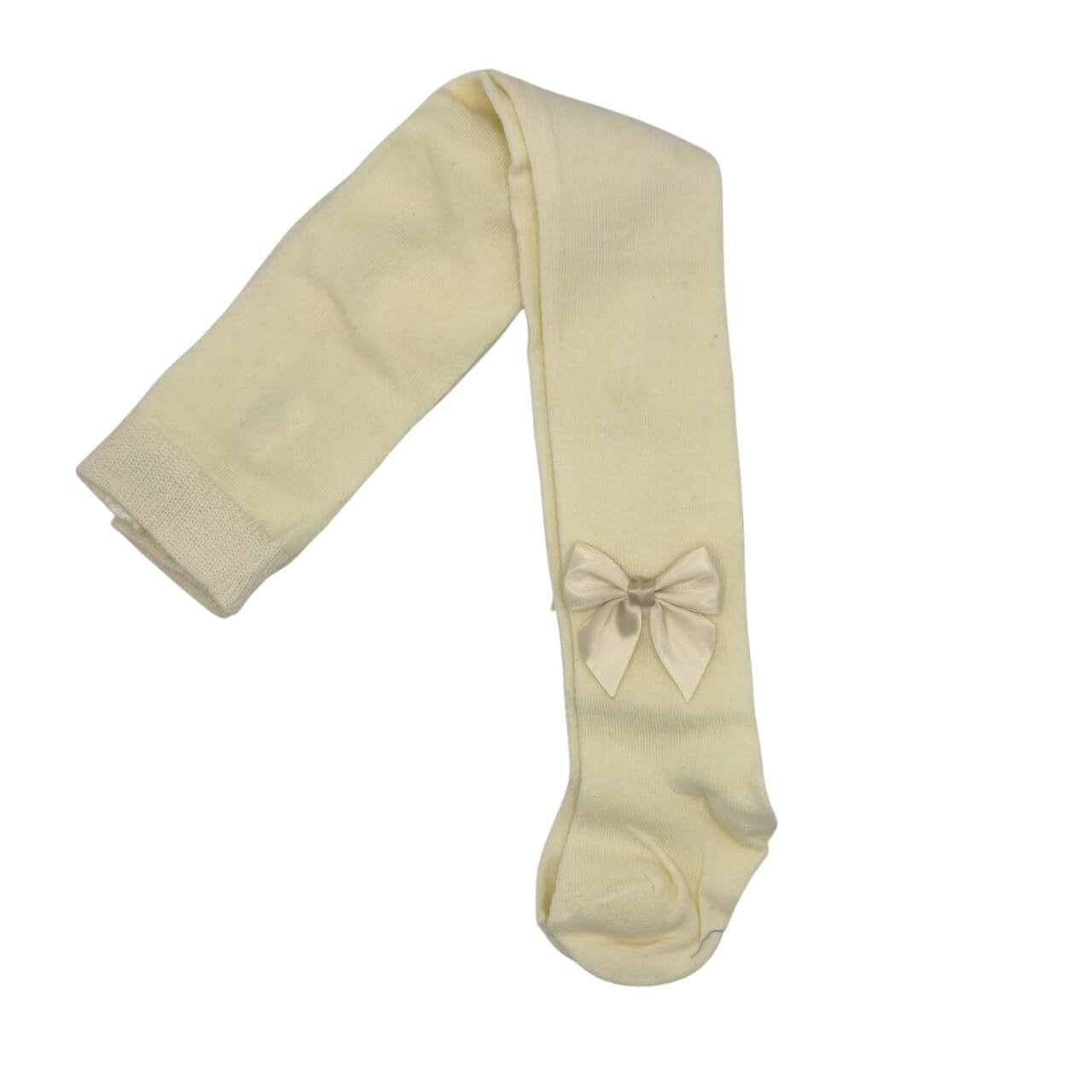 Einfarbige Strumpfhose mit Schleife für Babys