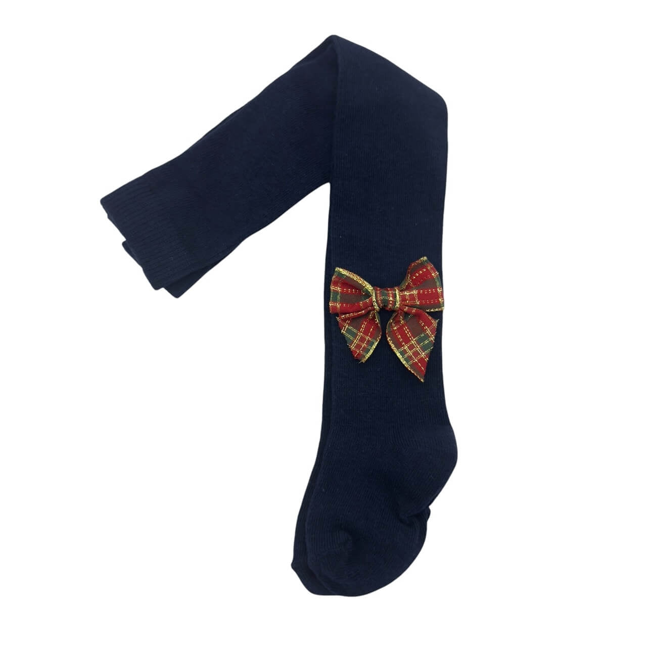 Einfarbige Strumpfhose mit Schleife für Babys