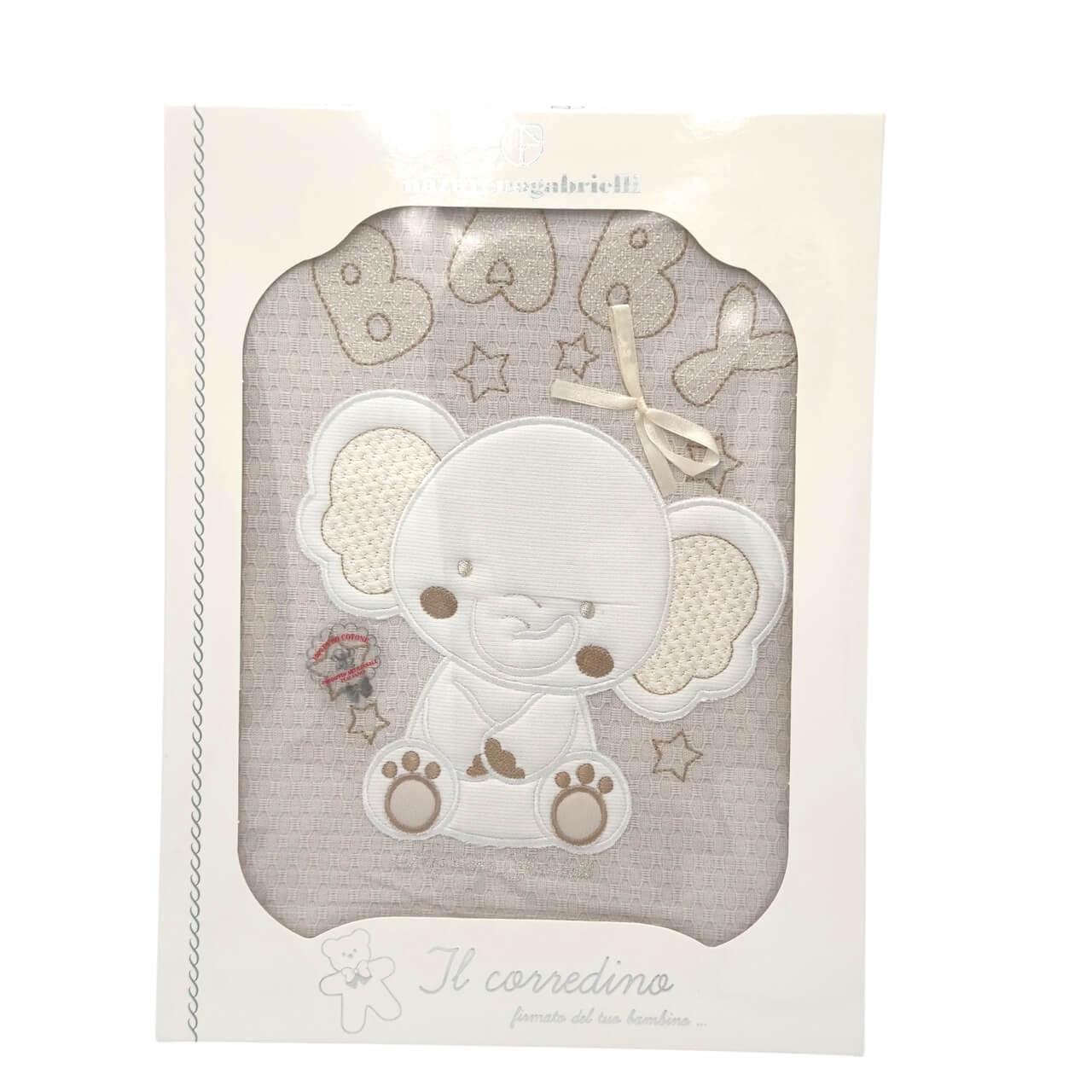 100 % Baumwolle Nazareno Gabrielli Kinderbettdecke – Piquet-Stoff