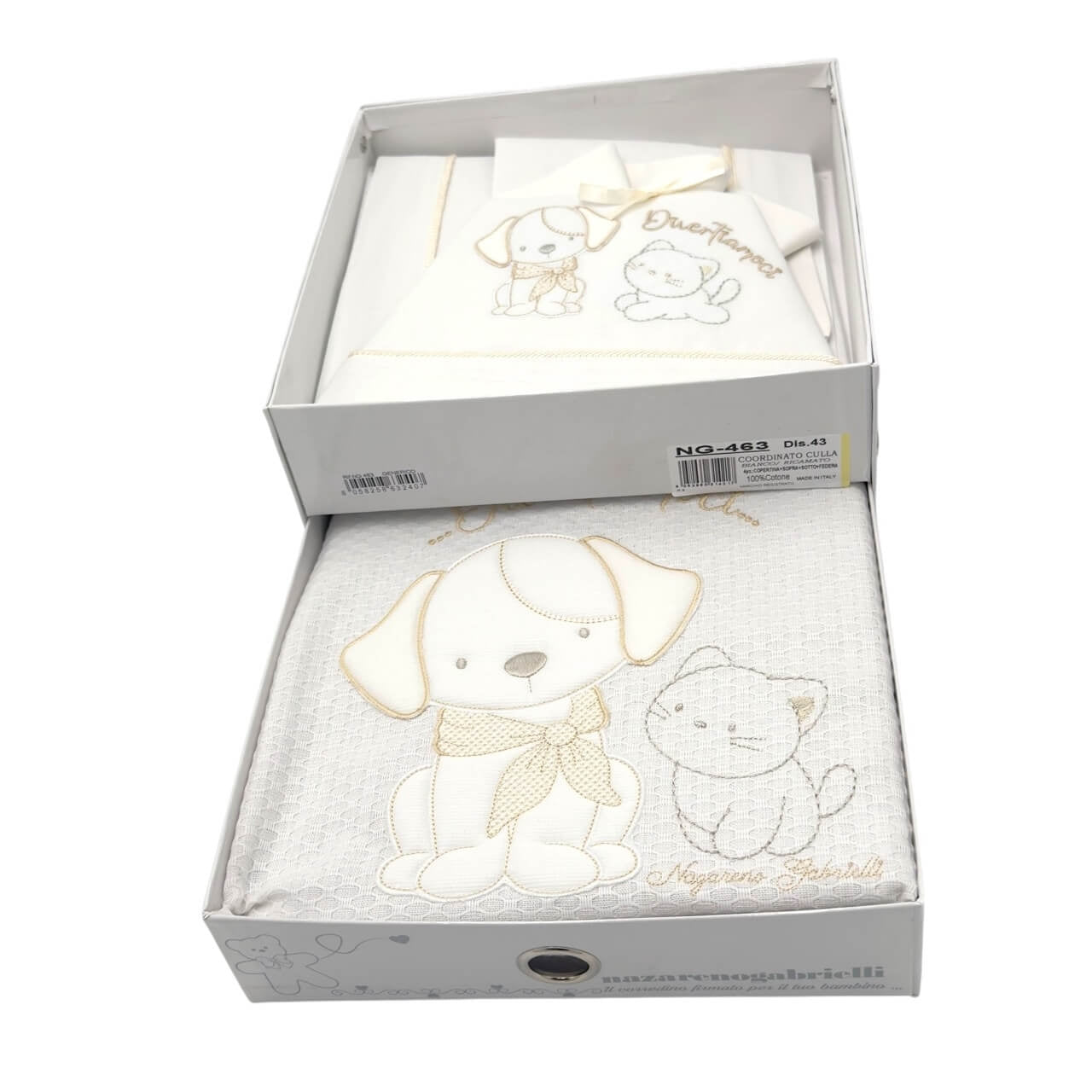 Kompletter Satz Bettwäsche + Baumwollbezug für Kinderbett