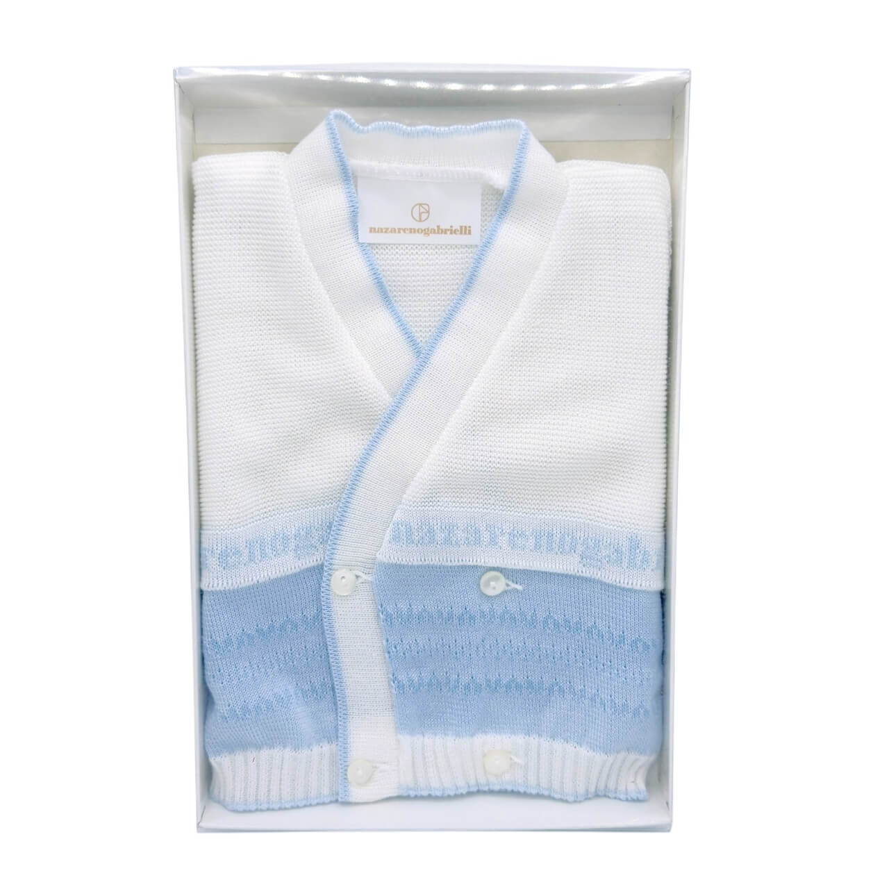 Cardigan Wickeltuch Wickeltuch aus Nazareno-Garn Gabrielli