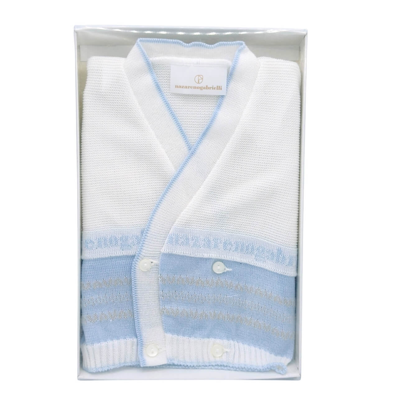 Cardigan Wickeltuch Wickeltuch aus Nazareno-Garn Gabrielli