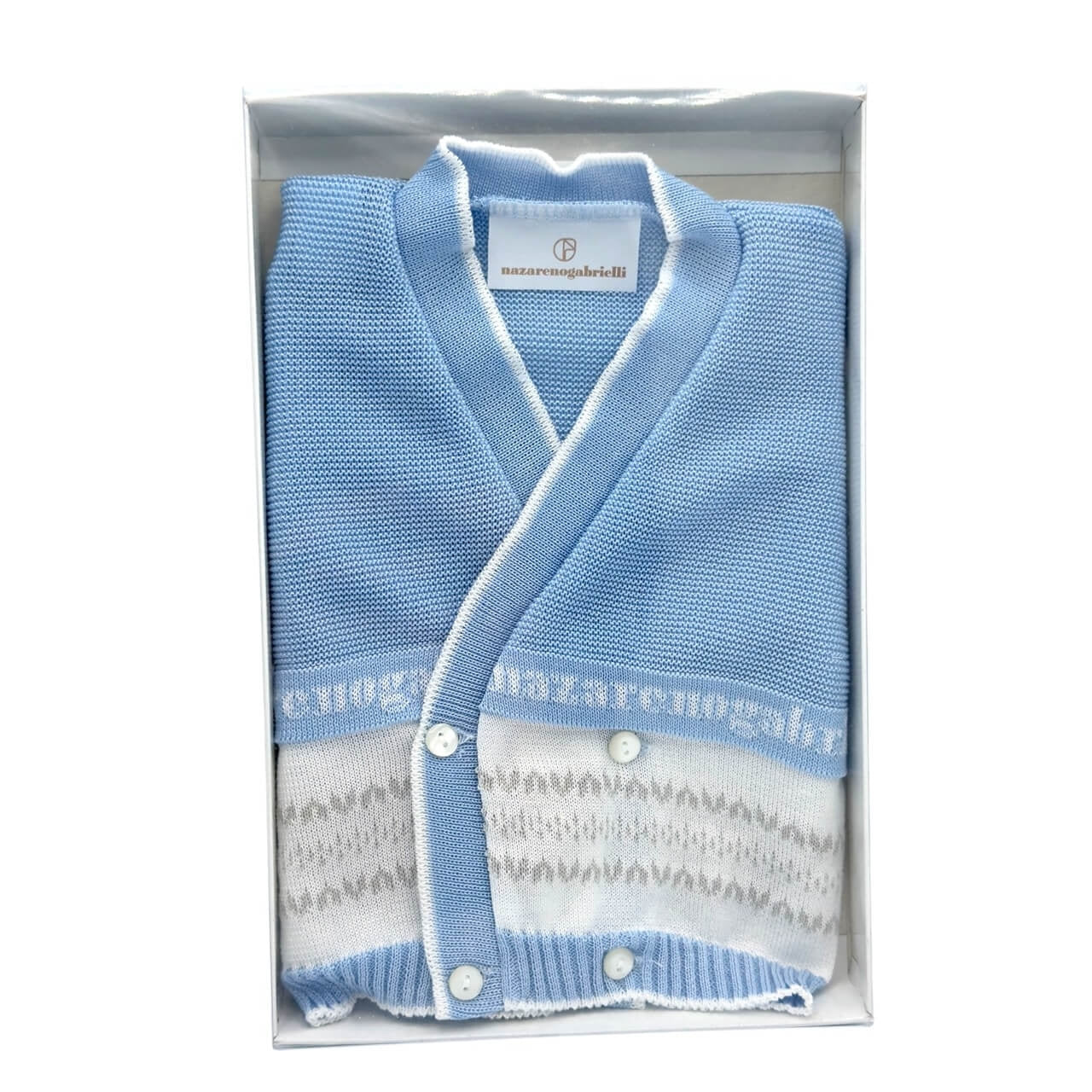 Cardigan Wickeltuch Wickeltuch aus Nazareno-Garn Gabrielli