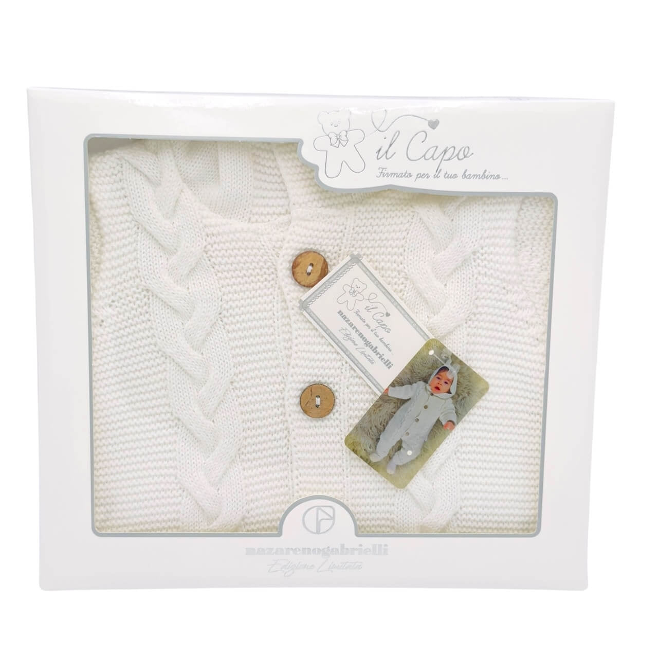 Nazareno Gabrielli Strampler aus Baumwolle/Faden