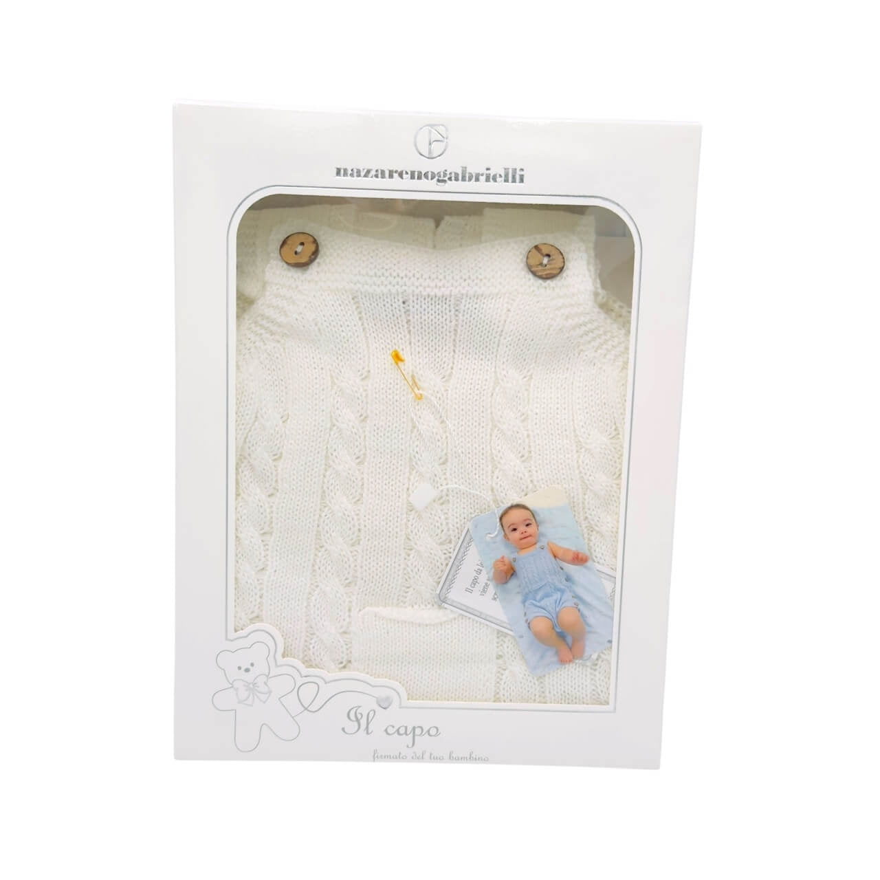 Nazareno Gabrielli Strampler aus Baumwolle/Faden