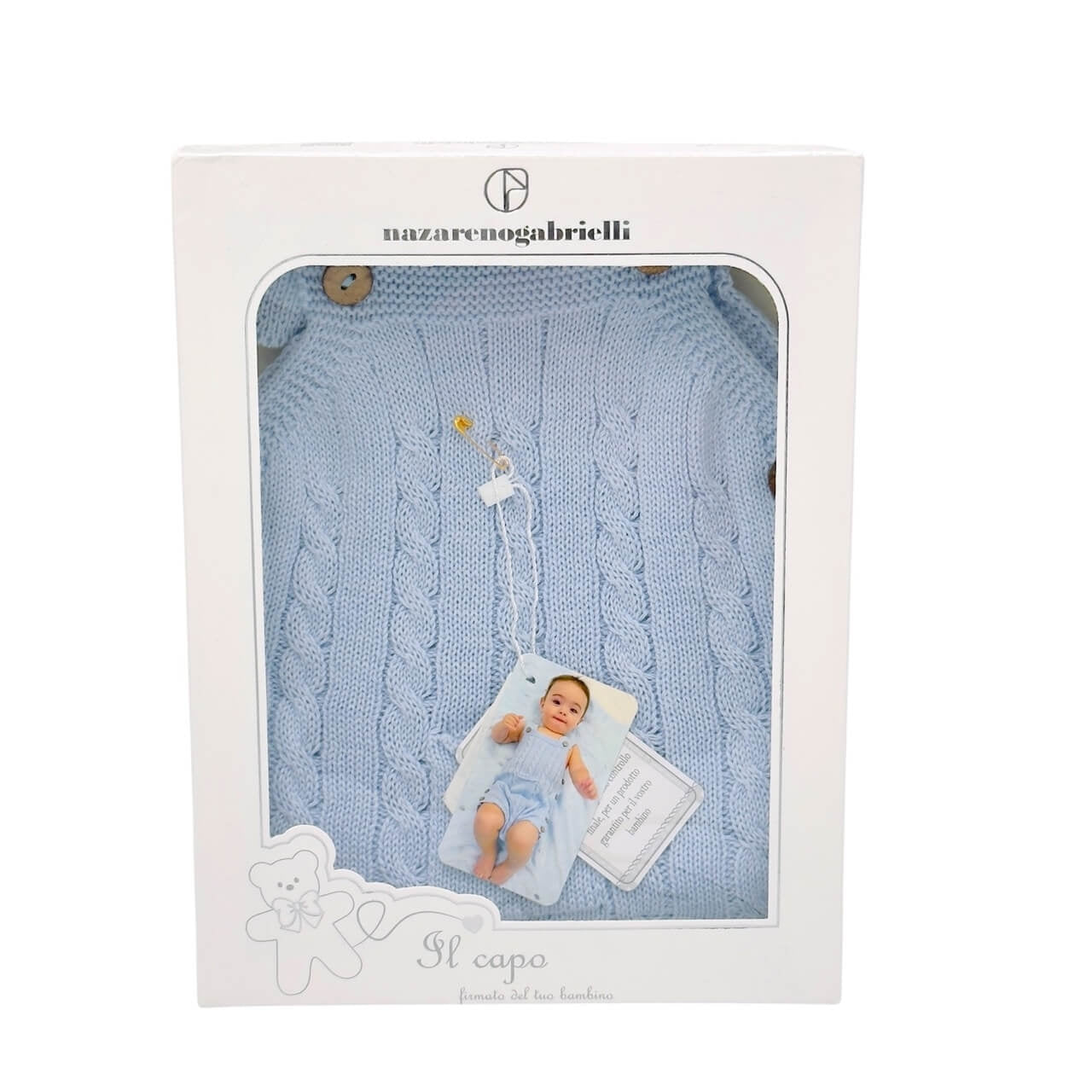 Nazareno Gabrielli Strampler aus Baumwolle/Faden