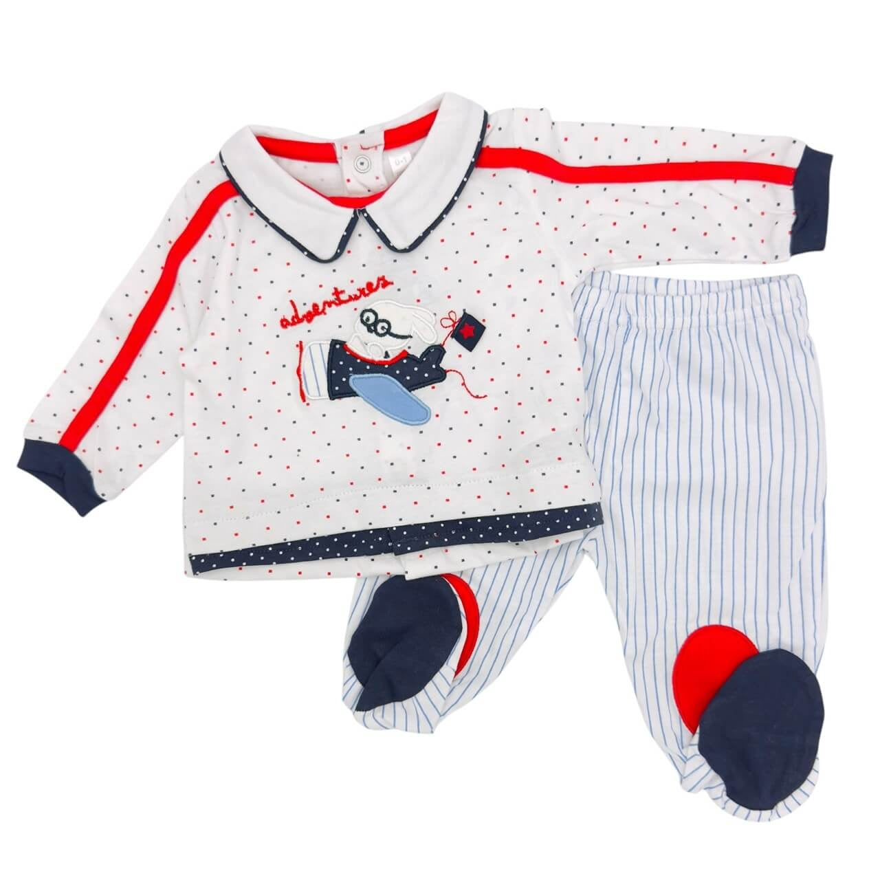 Bidibimbo-Strampler aus Baumwolle