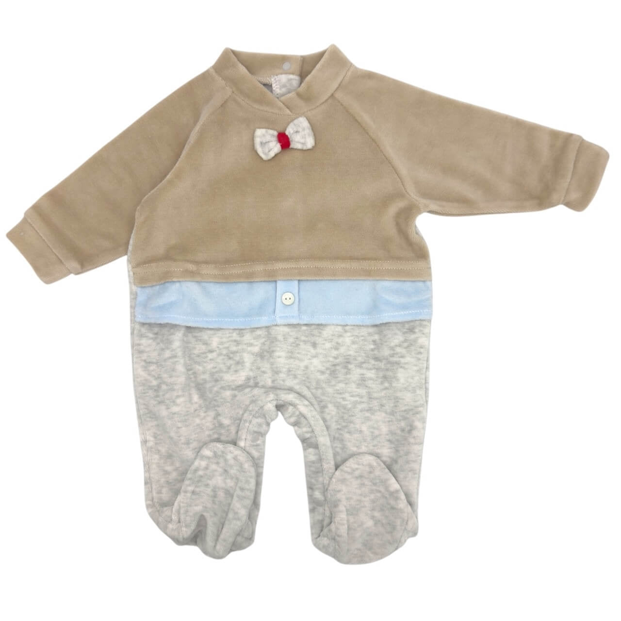 Preziosini Chenille-Strampelanzug