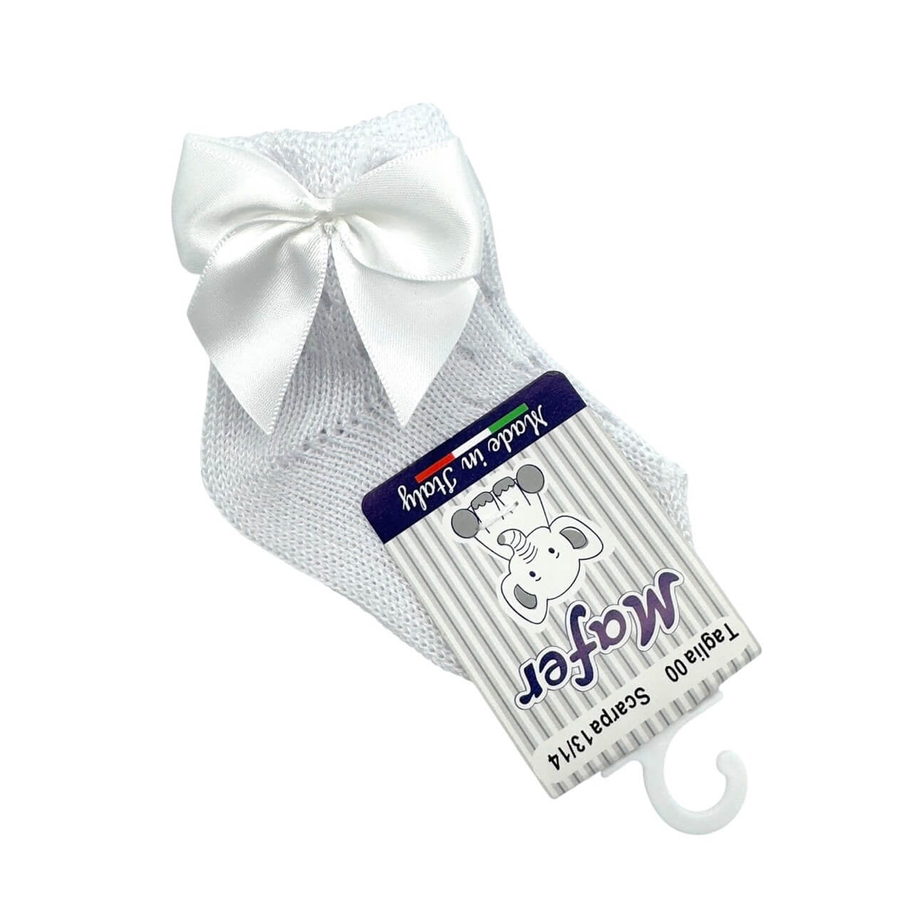 Baumwollsocke mit Schleife