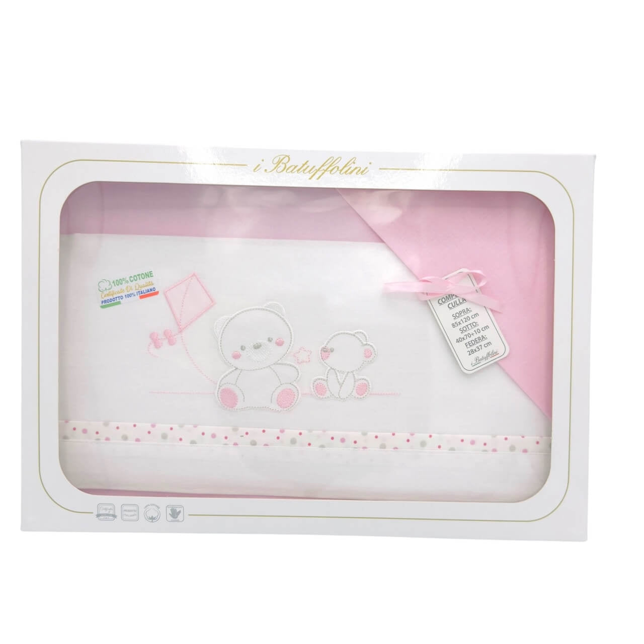 Komplettes Wiegen-/Kinderbett-Set, 100 % Baumwolle