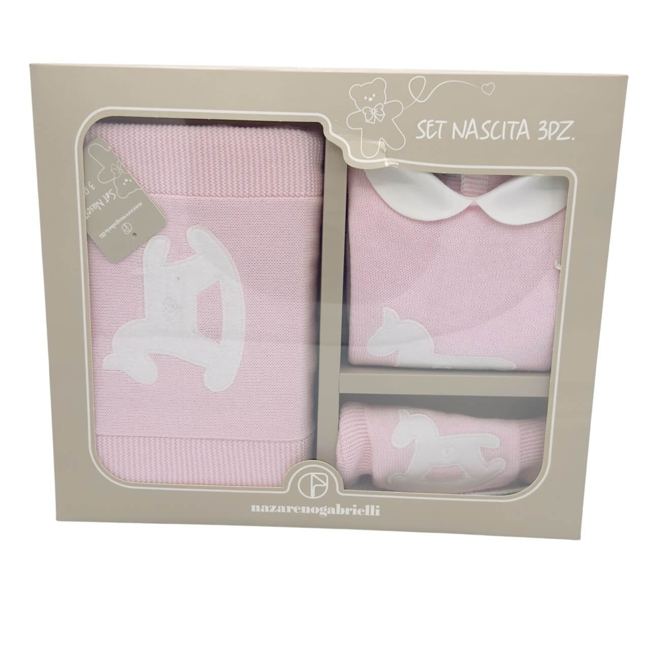 Set 3-teilig aus Garn/Baumwolle Nazareno Gabrielli