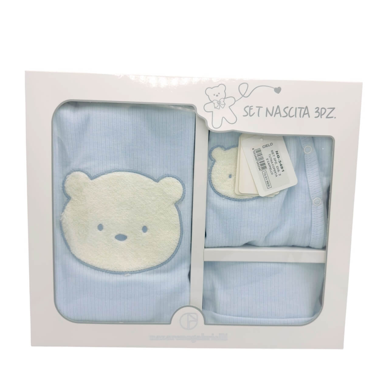 3-teiliges Set aus Nazareno Gabrielli-Baumwolle