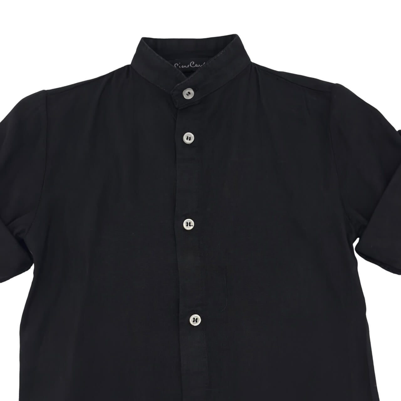 Leinenhemd mit Stehkragen