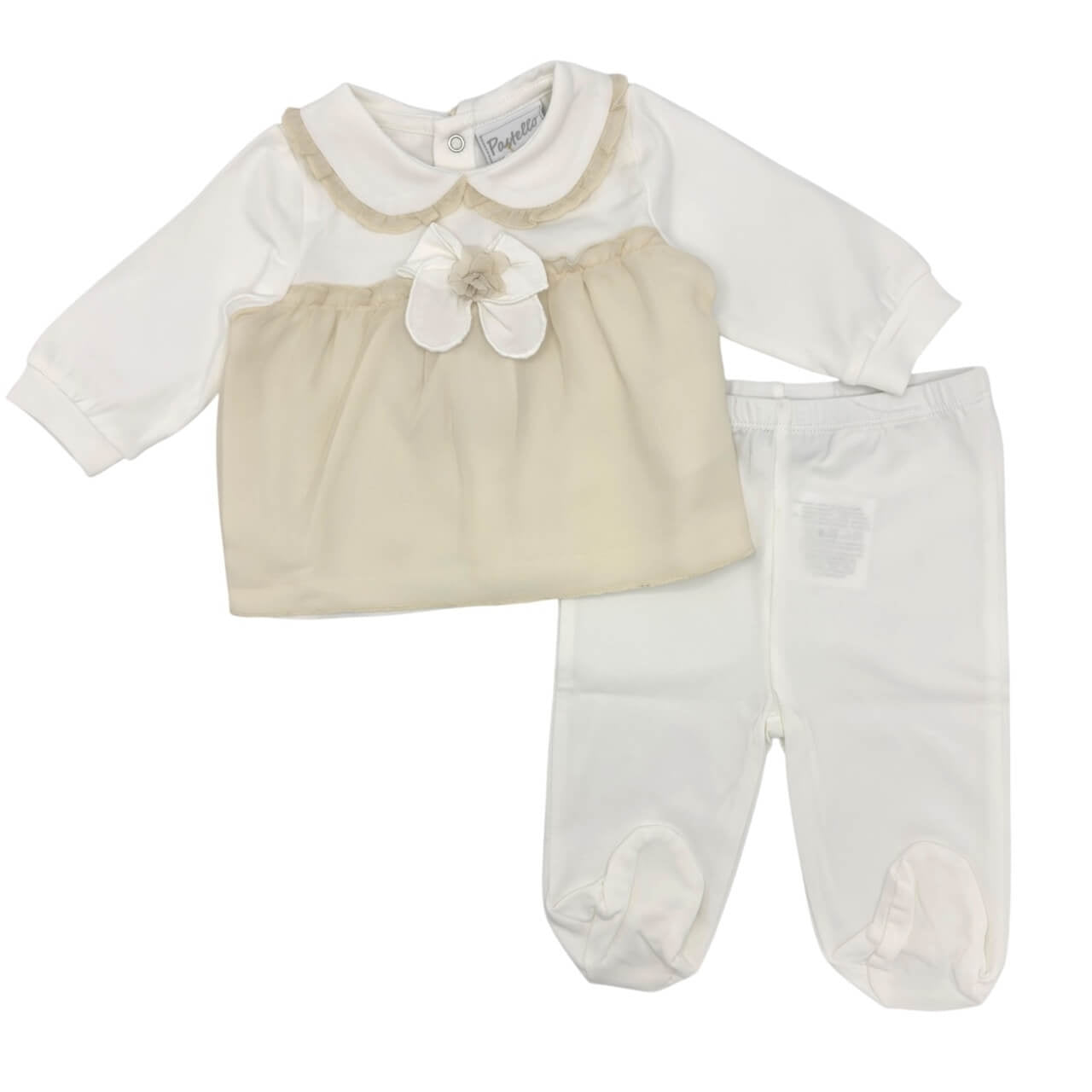 Pastellfarbener Strampler/Outfit aus Baumwolle für Baby-Mädchen