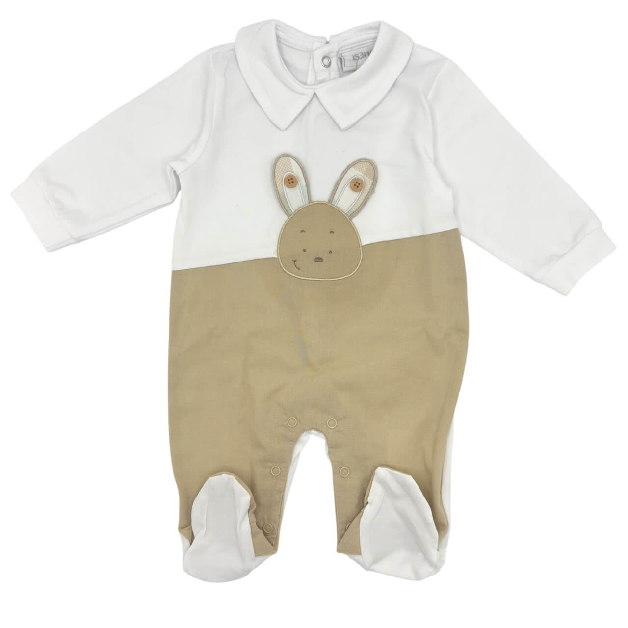 Pastellfarbener Baby-Strampler aus Baumwolle