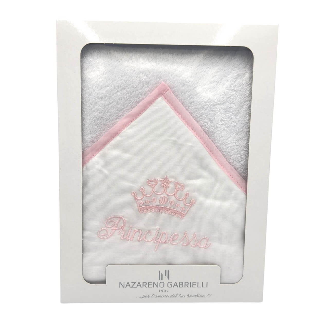 Dreieckiger Bademantel mit Prinzessinnen-Print