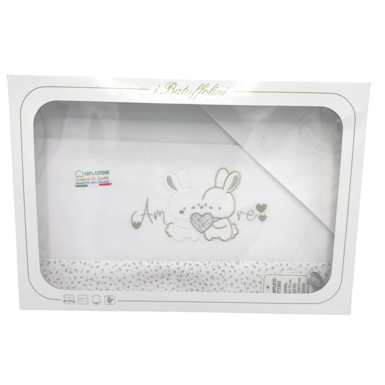 Komplettes Wiegen-/Kinderbett-Set, 100 % Baumwolle